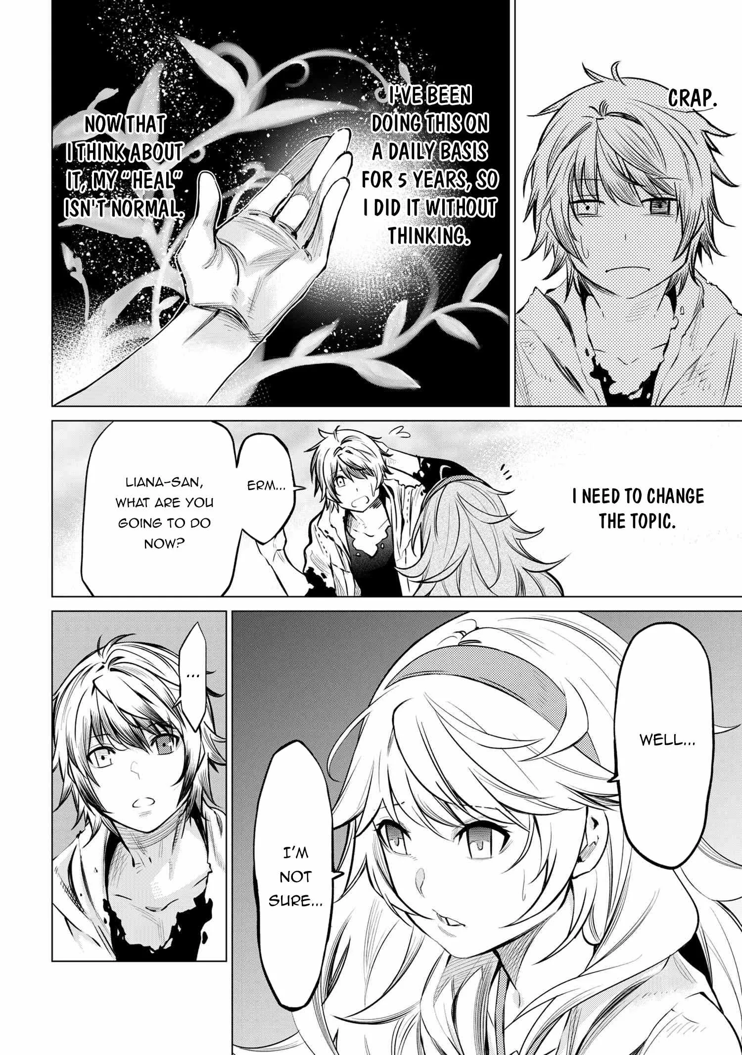 SSS RANK DUNGEON DE KNIFE ICHIHON TEWATASARE TSUIHOU SARETA HAKUMA DOUSHI: YGGDRASIL NO NOROI NIYORI JAKUTEN DEARU MARYOKU FUSOKU O KOKUFUKUSHI SEKAI SAIKYOU E TO ITARU Chapter 4.2 page 17