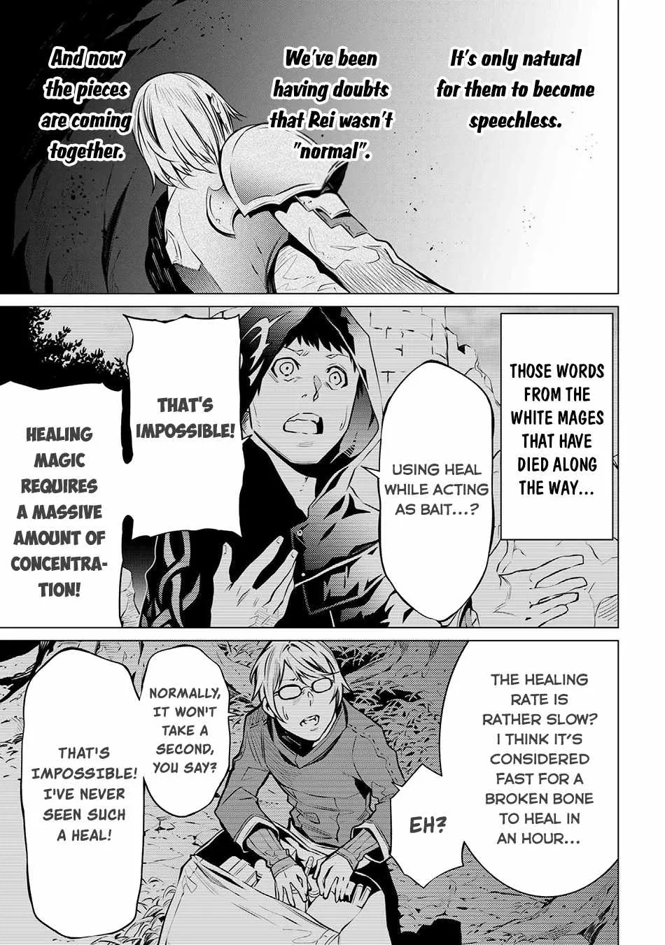 SSS RANK DUNGEON DE KNIFE ICHIHON TEWATASARE TSUIHOU SARETA HAKUMA DOUSHI: YGGDRASIL NO NOROI NIYORI JAKUTEN DEARU MARYOKU FUSOKU O KOKUFUKUSHI SEKAI SAIKYOU E TO ITARU Chapter 6.2 page 15