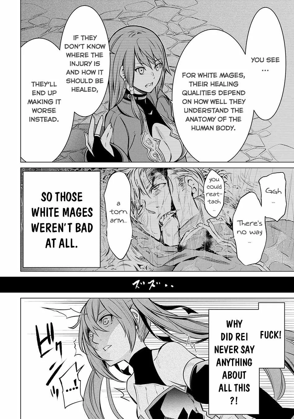 SSS RANK DUNGEON DE KNIFE ICHIHON TEWATASARE TSUIHOU SARETA HAKUMA DOUSHI: YGGDRASIL NO NOROI NIYORI JAKUTEN DEARU MARYOKU FUSOKU O KOKUFUKUSHI SEKAI SAIKYOU E TO ITARU Chapter 6.2 page 16
