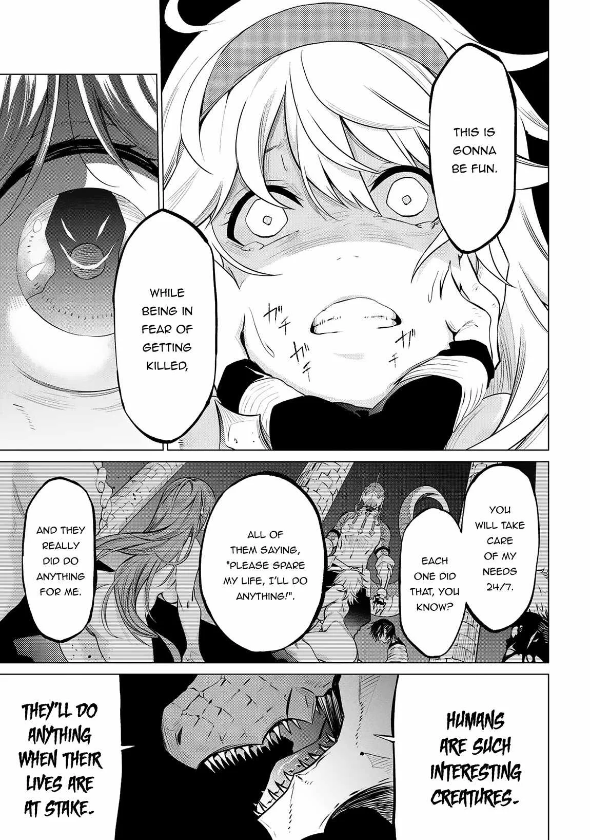 SSS RANK DUNGEON DE KNIFE ICHIHON TEWATASARE TSUIHOU SARETA HAKUMA DOUSHI: YGGDRASIL NO NOROI NIYORI JAKUTEN DEARU MARYOKU FUSOKU O KOKUFUKUSHI SEKAI SAIKYOU E TO ITARU Chapter 4.1 page 14