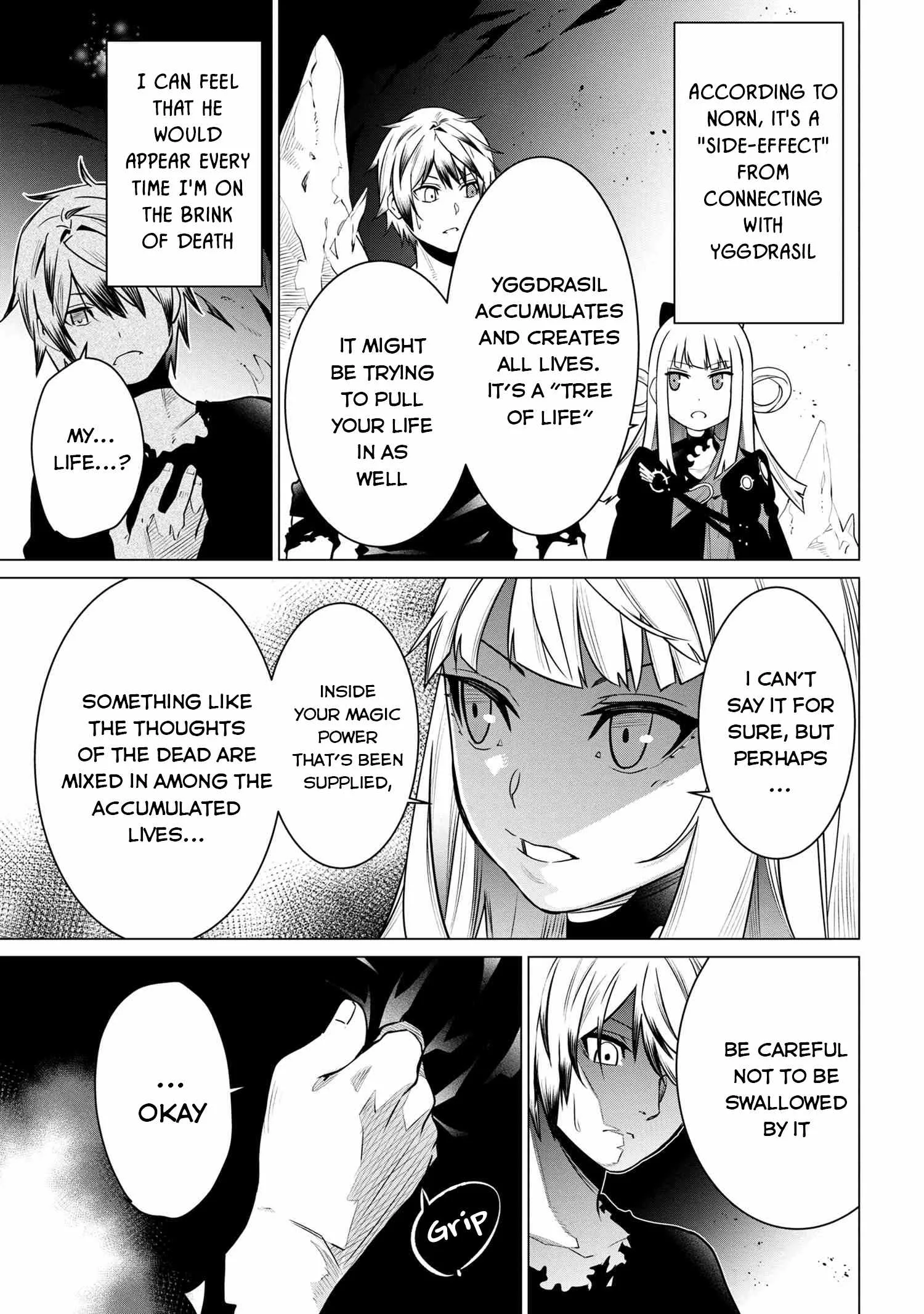 SSS RANK DUNGEON DE KNIFE ICHIHON TEWATASARE TSUIHOU SARETA HAKUMA DOUSHI: YGGDRASIL NO NOROI NIYORI JAKUTEN DEARU MARYOKU FUSOKU O KOKUFUKUSHI SEKAI SAIKYOU E TO ITARU Chapter 2.2 page 13
