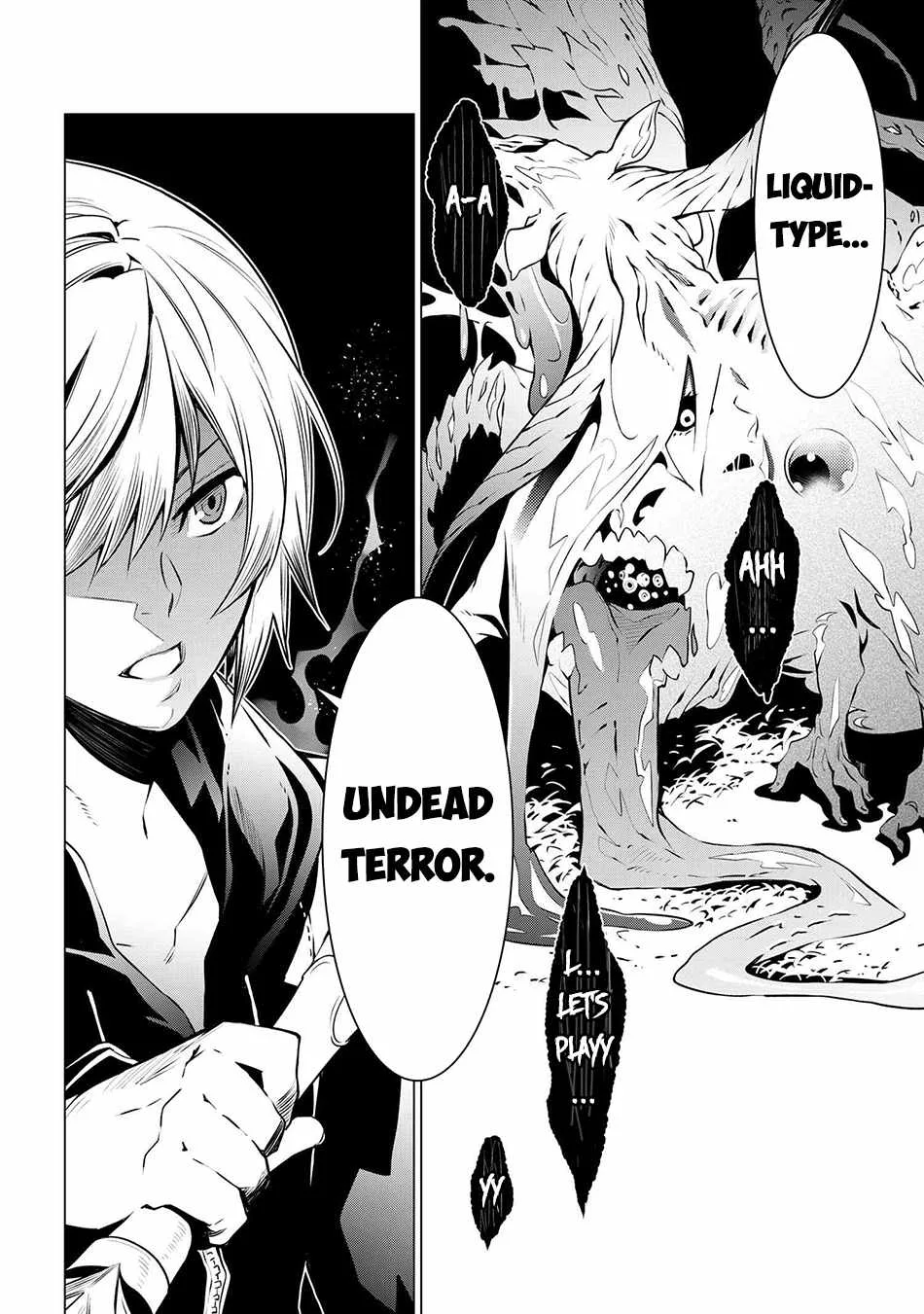 SSS RANK DUNGEON DE KNIFE ICHIHON TEWATASARE TSUIHOU SARETA HAKUMA DOUSHI: YGGDRASIL NO NOROI NIYORI JAKUTEN DEARU MARYOKU FUSOKU O KOKUFUKUSHI SEKAI SAIKYOU E TO ITARU Chapter 6.2 page 24