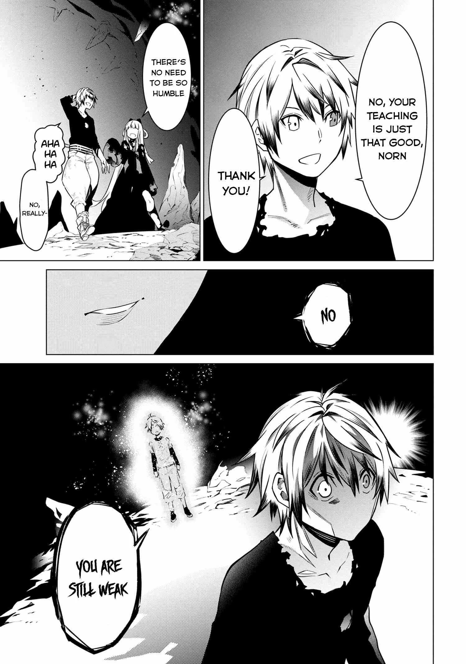 SSS RANK DUNGEON DE KNIFE ICHIHON TEWATASARE TSUIHOU SARETA HAKUMA DOUSHI: YGGDRASIL NO NOROI NIYORI JAKUTEN DEARU MARYOKU FUSOKU O KOKUFUKUSHI SEKAI SAIKYOU E TO ITARU Chapter 2.2 page 11