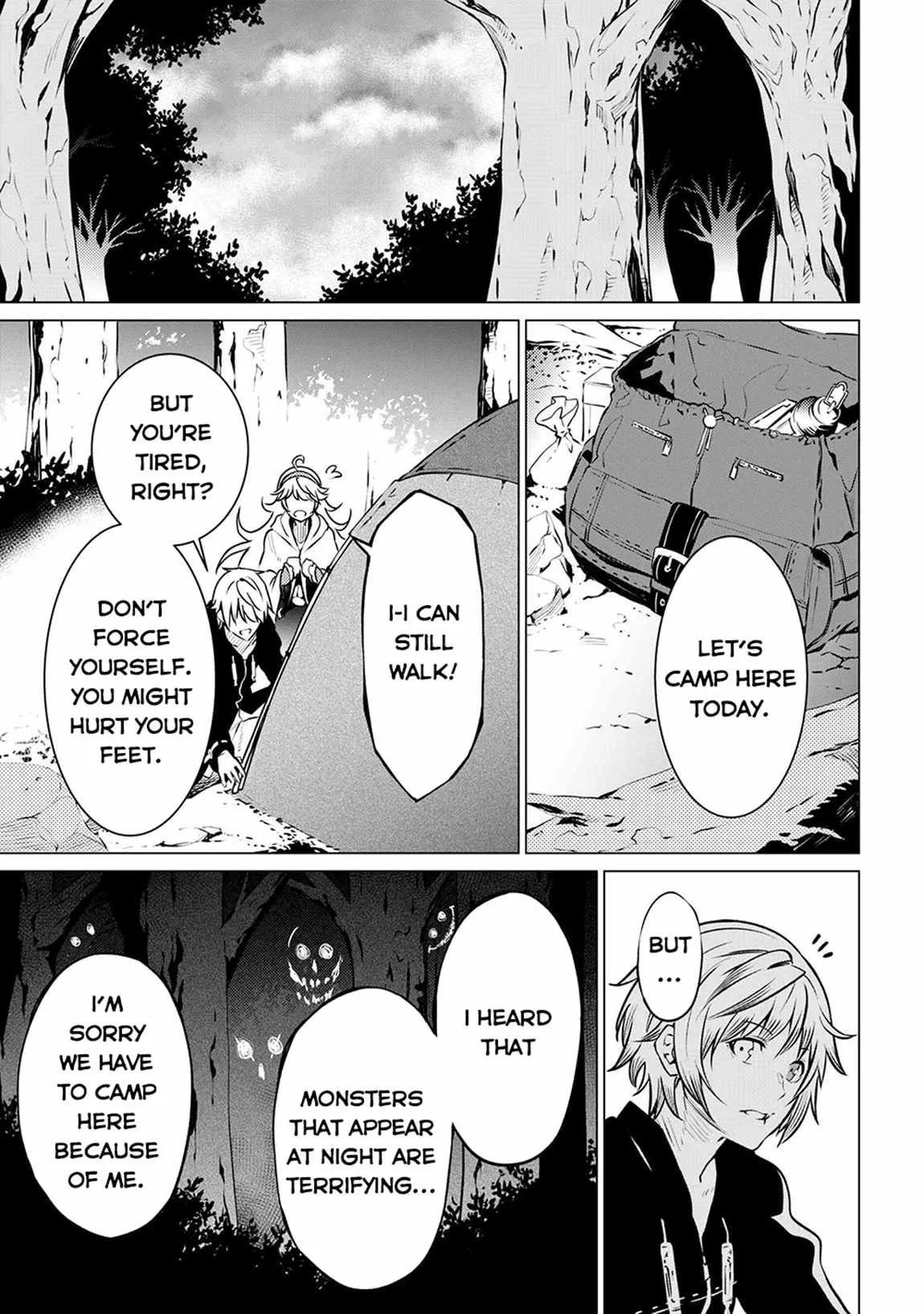 SSS RANK DUNGEON DE KNIFE ICHIHON TEWATASARE TSUIHOU SARETA HAKUMA DOUSHI: YGGDRASIL NO NOROI NIYORI JAKUTEN DEARU MARYOKU FUSOKU O KOKUFUKUSHI SEKAI SAIKYOU E TO ITARU Chapter 5.2 page 16