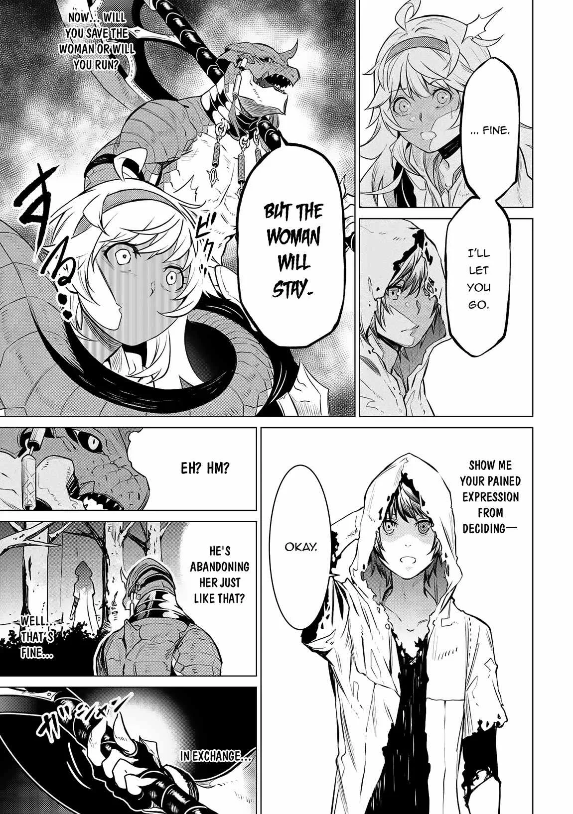 SSS RANK DUNGEON DE KNIFE ICHIHON TEWATASARE TSUIHOU SARETA HAKUMA DOUSHI: YGGDRASIL NO NOROI NIYORI JAKUTEN DEARU MARYOKU FUSOKU O KOKUFUKUSHI SEKAI SAIKYOU E TO ITARU Chapter 4.1 page 22