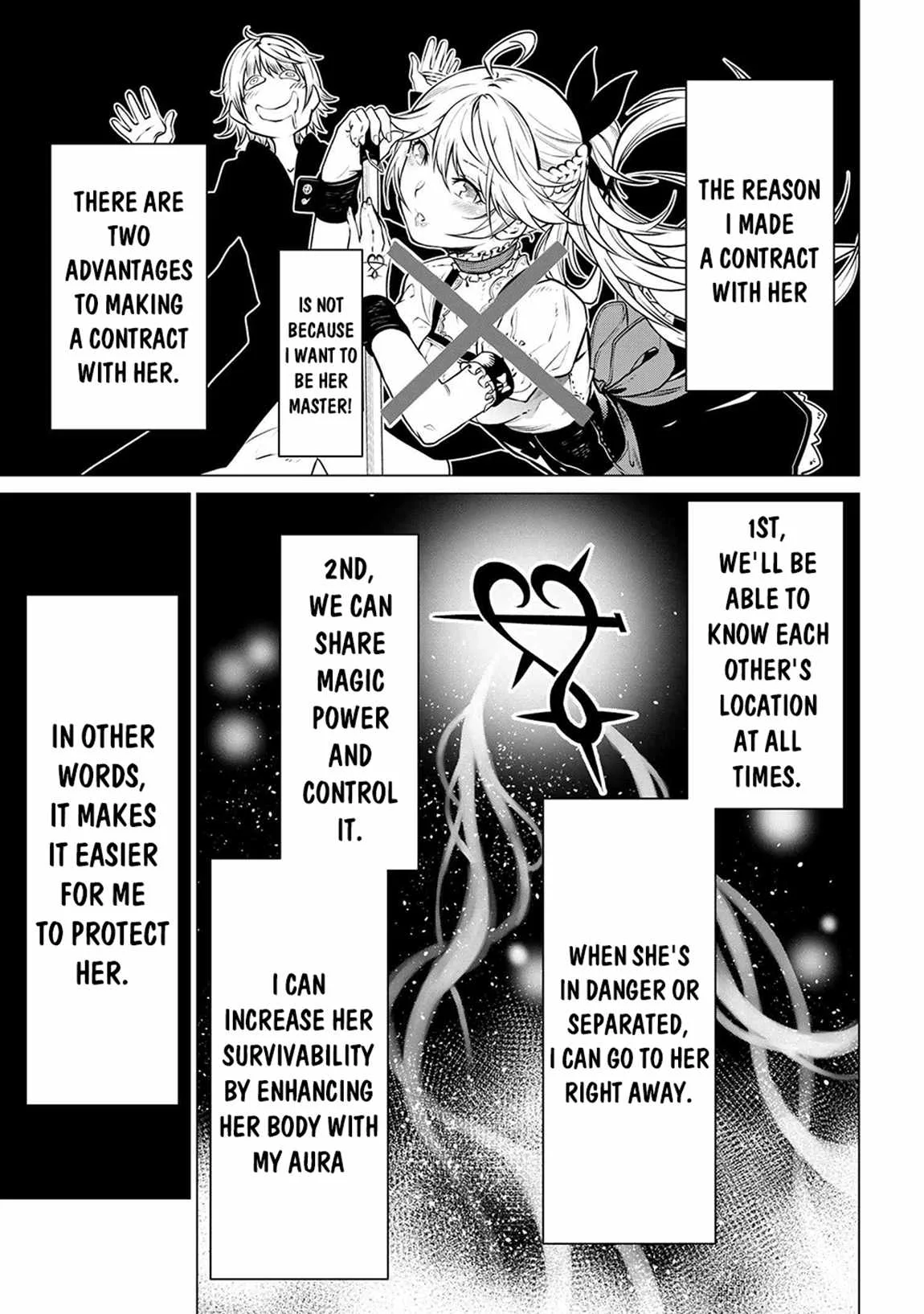SSS RANK DUNGEON DE KNIFE ICHIHON TEWATASARE TSUIHOU SARETA HAKUMA DOUSHI: YGGDRASIL NO NOROI NIYORI JAKUTEN DEARU MARYOKU FUSOKU O KOKUFUKUSHI SEKAI SAIKYOU E TO ITARU Chapter 5.2 page 14