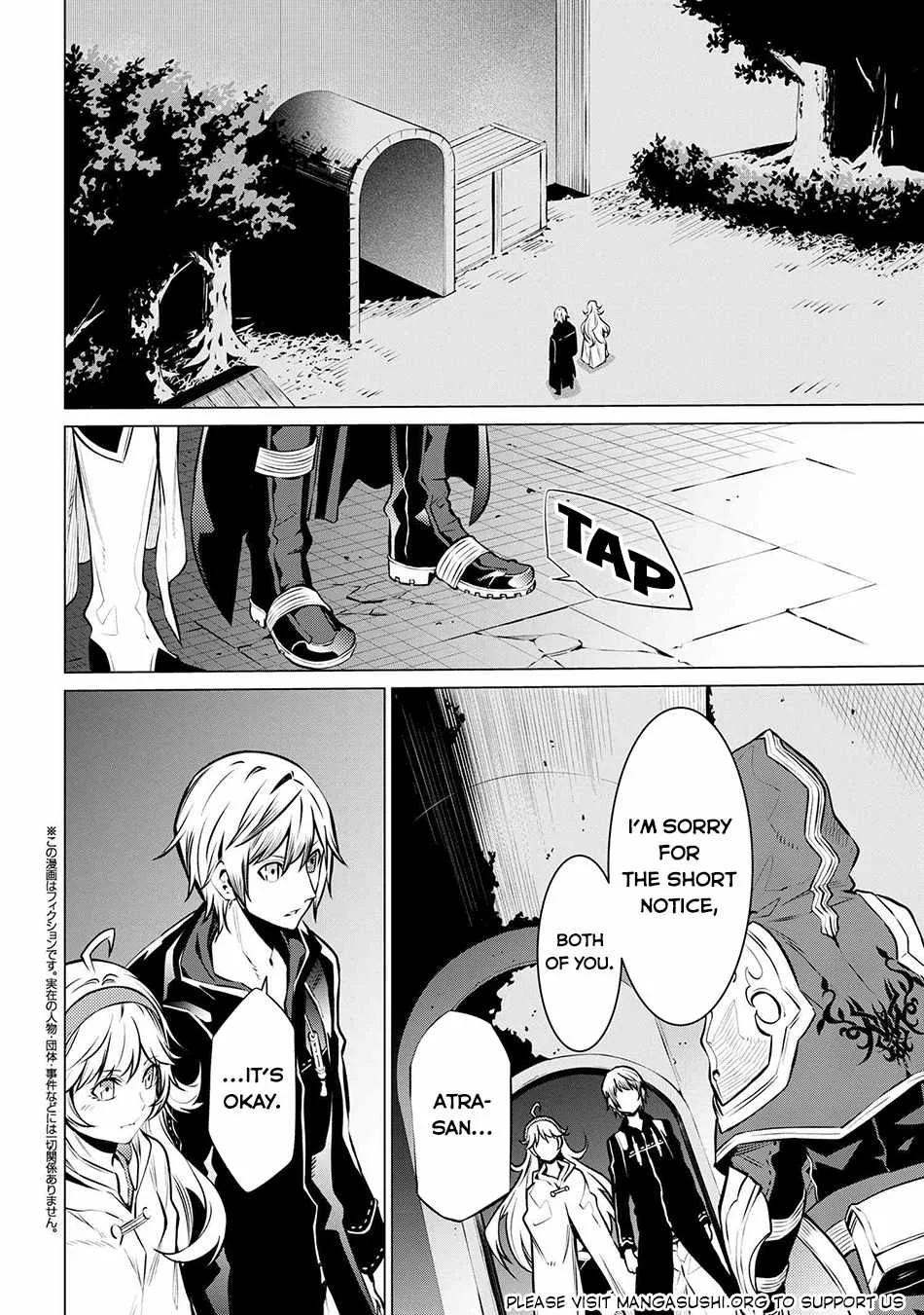 SSS RANK DUNGEON DE KNIFE ICHIHON TEWATASARE TSUIHOU SARETA HAKUMA DOUSHI: YGGDRASIL NO NOROI NIYORI JAKUTEN DEARU MARYOKU FUSOKU O KOKUFUKUSHI SEKAI SAIKYOU E TO ITARU Chapter 10.2 page 2