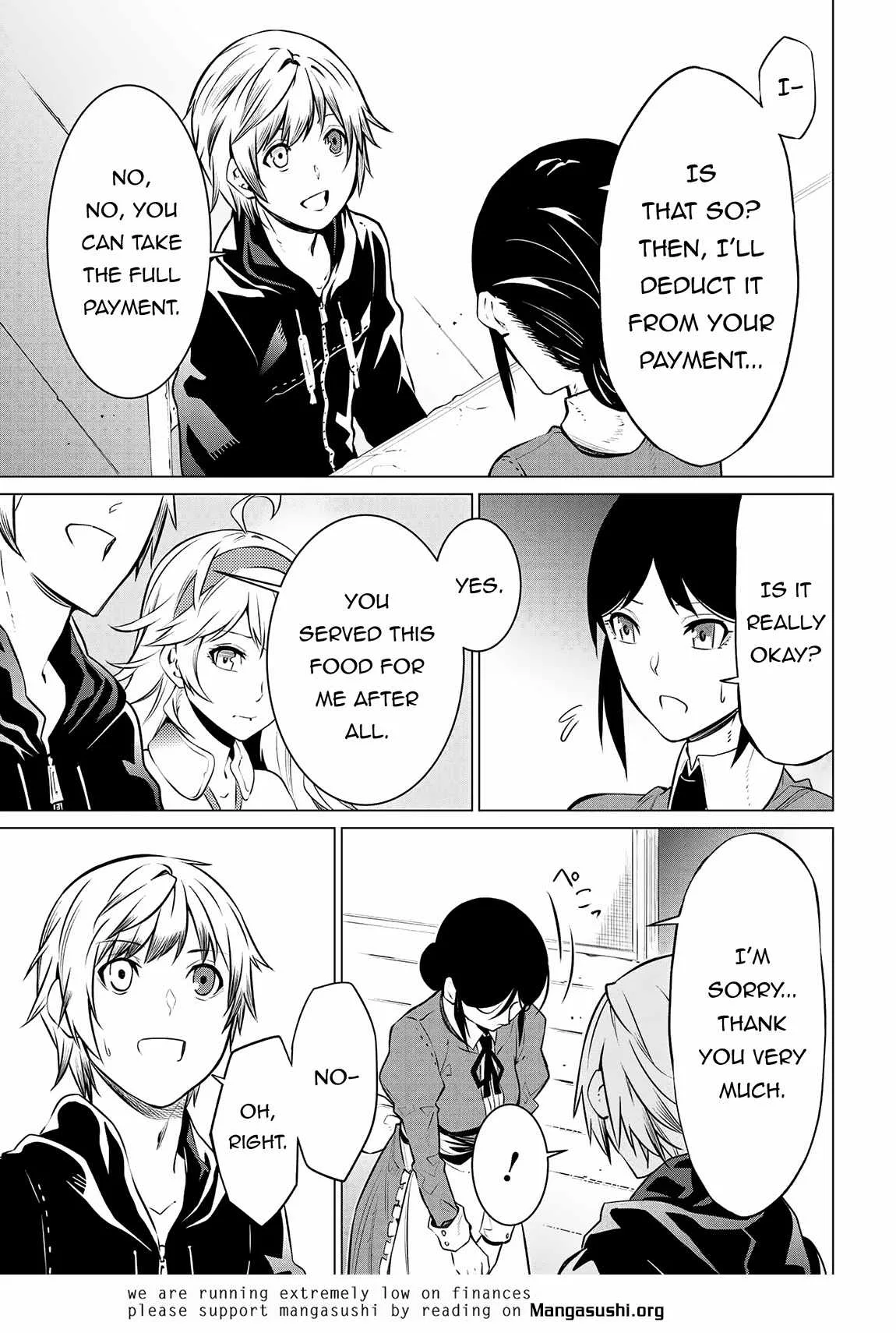 SSS RANK DUNGEON DE KNIFE ICHIHON TEWATASARE TSUIHOU SARETA HAKUMA DOUSHI: YGGDRASIL NO NOROI NIYORI JAKUTEN DEARU MARYOKU FUSOKU O KOKUFUKUSHI SEKAI SAIKYOU E TO ITARU Chapter 9.2 page 11