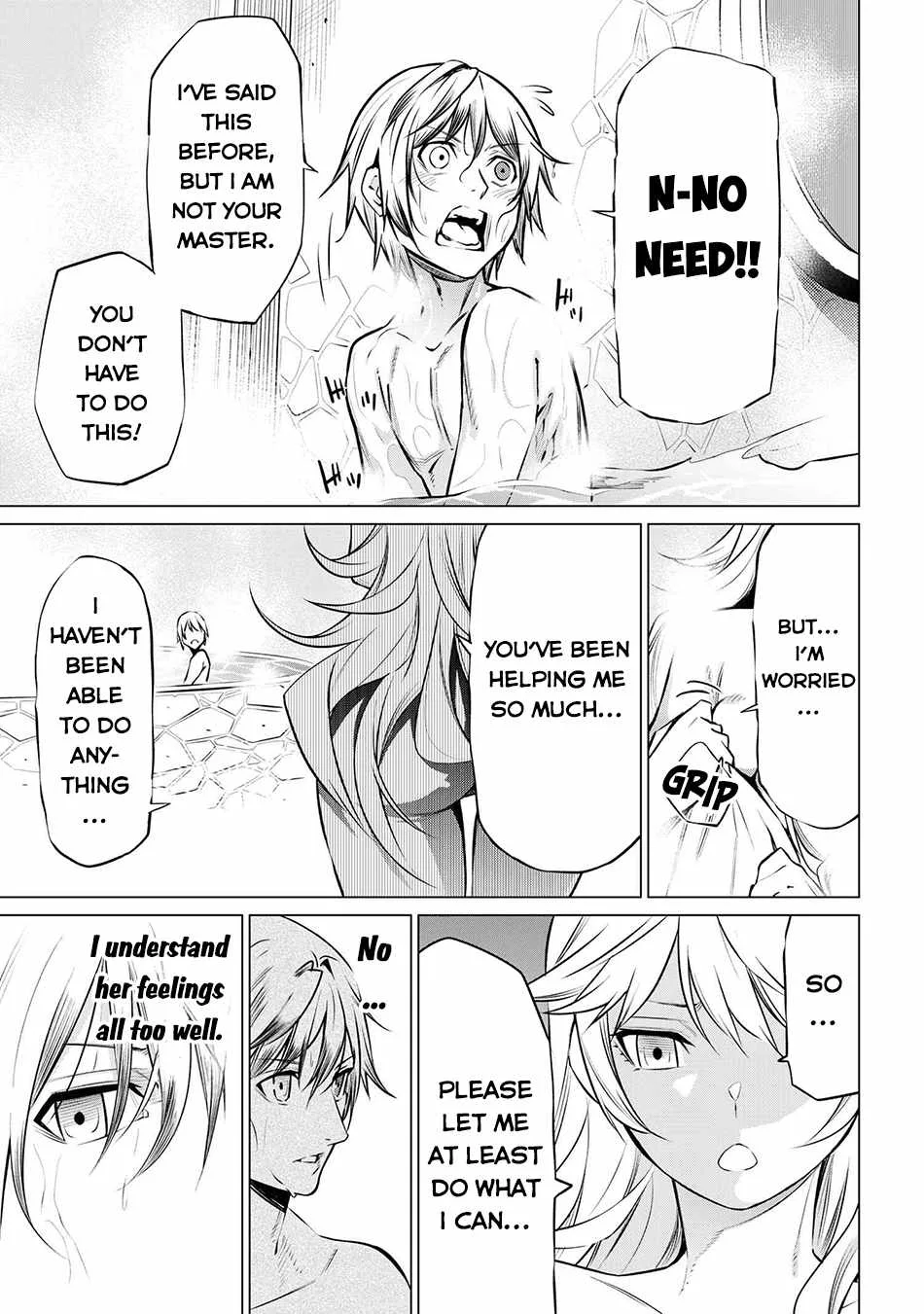 SSS RANK DUNGEON DE KNIFE ICHIHON TEWATASARE TSUIHOU SARETA HAKUMA DOUSHI: YGGDRASIL NO NOROI NIYORI JAKUTEN DEARU MARYOKU FUSOKU O KOKUFUKUSHI SEKAI SAIKYOU E TO ITARU Chapter 10.1 page 4