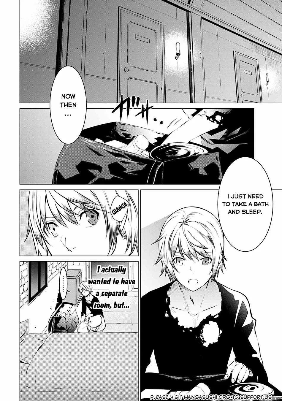 SSS RANK DUNGEON DE KNIFE ICHIHON TEWATASARE TSUIHOU SARETA HAKUMA DOUSHI: YGGDRASIL NO NOROI NIYORI JAKUTEN DEARU MARYOKU FUSOKU O KOKUFUKUSHI SEKAI SAIKYOU E TO ITARU Chapter 9.3 page 6