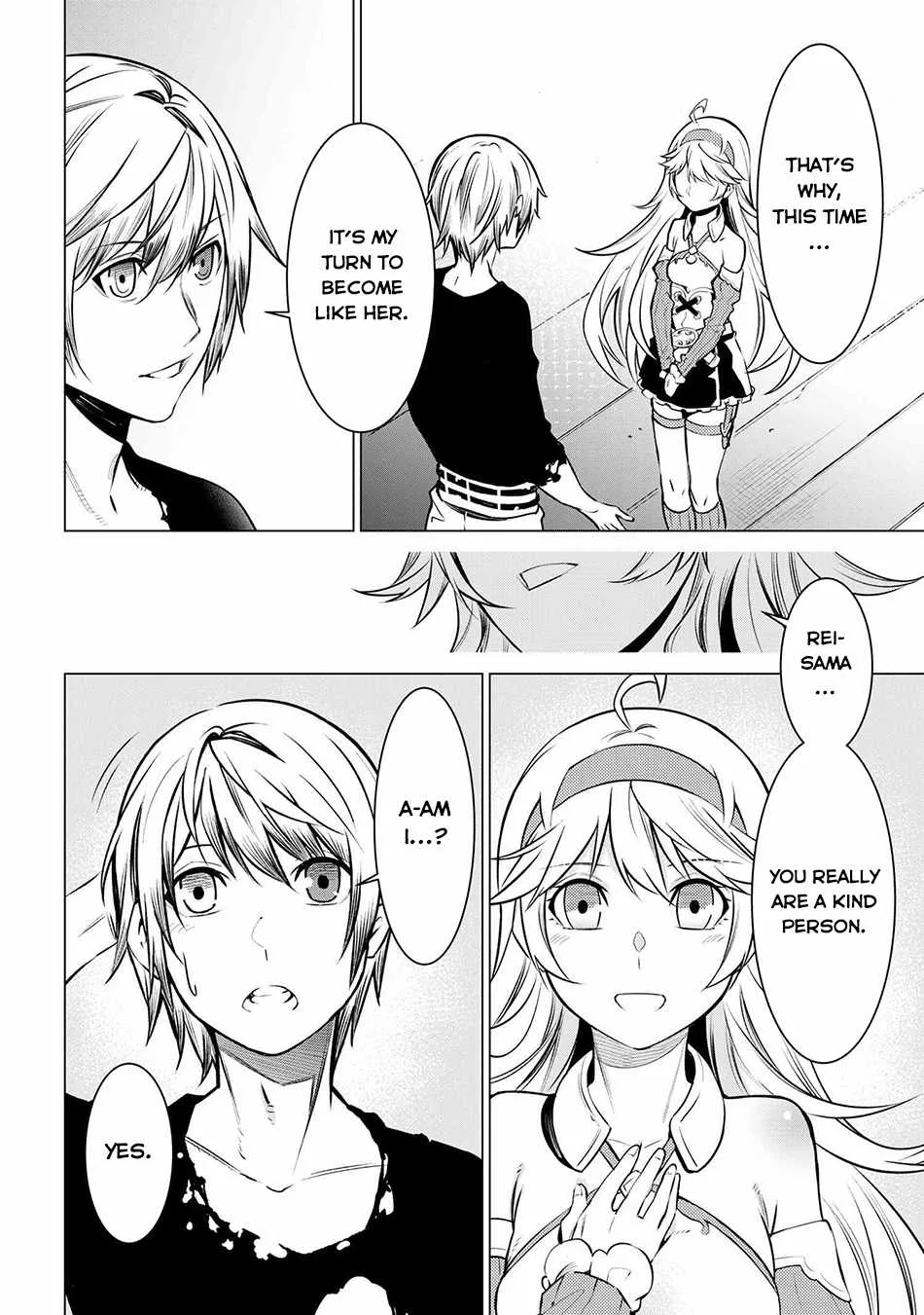 SSS RANK DUNGEON DE KNIFE ICHIHON TEWATASARE TSUIHOU SARETA HAKUMA DOUSHI: YGGDRASIL NO NOROI NIYORI JAKUTEN DEARU MARYOKU FUSOKU O KOKUFUKUSHI SEKAI SAIKYOU E TO ITARU Chapter 9.3 page 12
