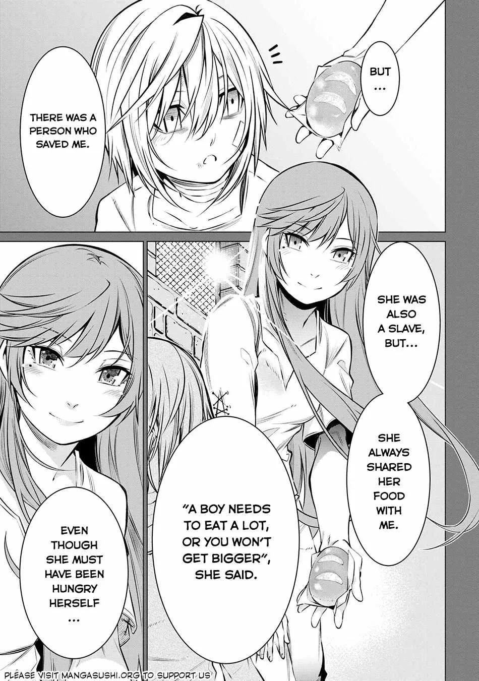 SSS RANK DUNGEON DE KNIFE ICHIHON TEWATASARE TSUIHOU SARETA HAKUMA DOUSHI: YGGDRASIL NO NOROI NIYORI JAKUTEN DEARU MARYOKU FUSOKU O KOKUFUKUSHI SEKAI SAIKYOU E TO ITARU Chapter 9.3 page 11