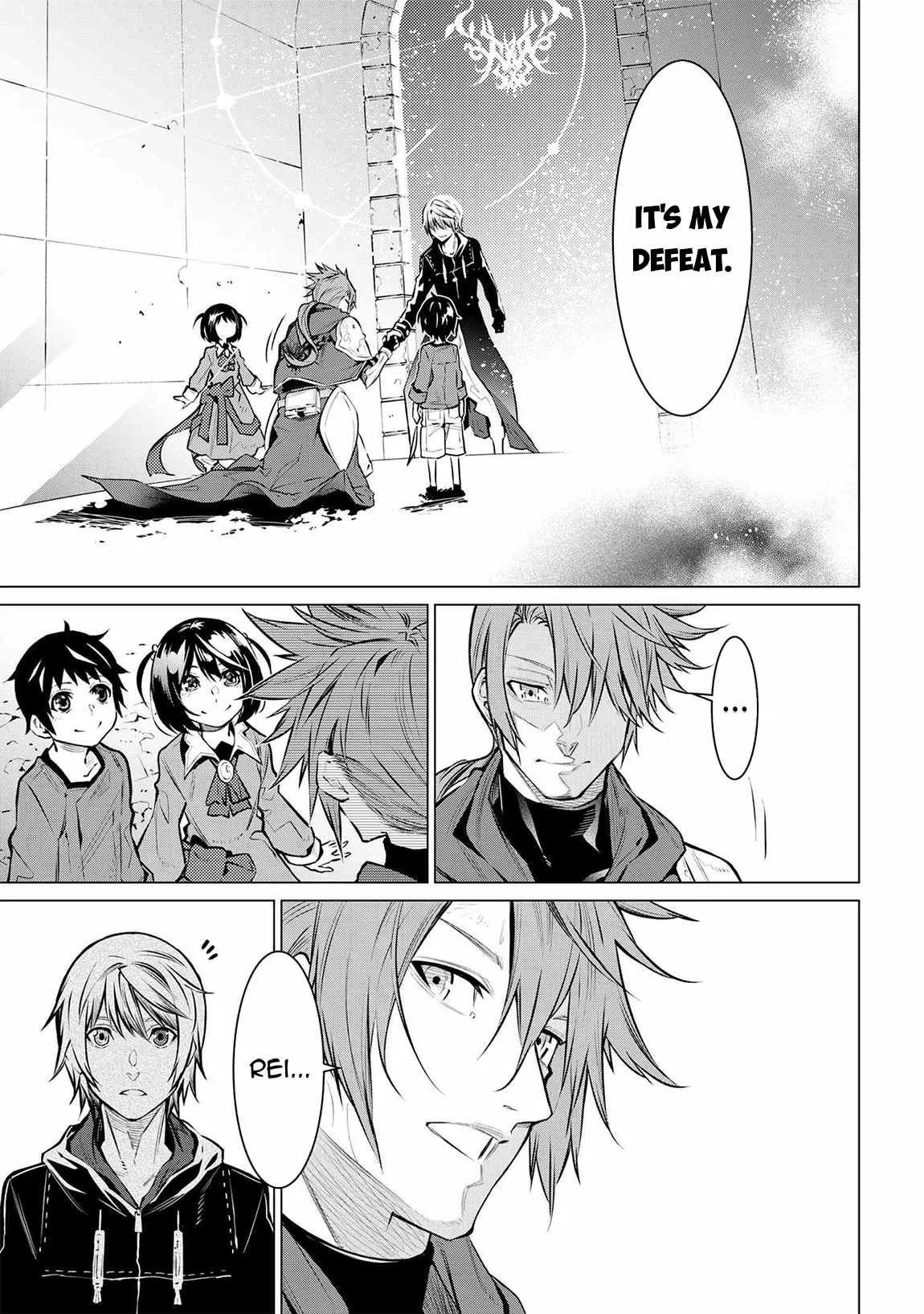 SSS RANK DUNGEON DE KNIFE ICHIHON TEWATASARE TSUIHOU SARETA HAKUMA DOUSHI: YGGDRASIL NO NOROI NIYORI JAKUTEN DEARU MARYOKU FUSOKU O KOKUFUKUSHI SEKAI SAIKYOU E TO ITARU Chapter 13.1 page 4