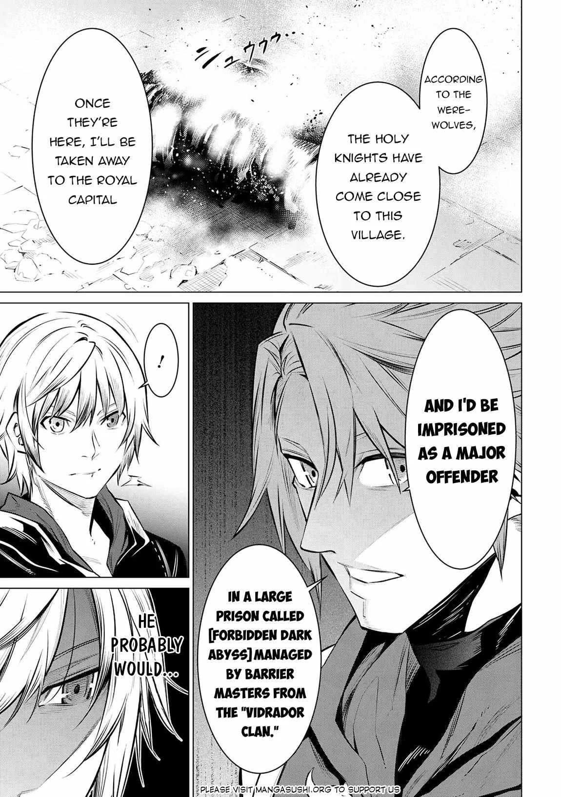 SSS RANK DUNGEON DE KNIFE ICHIHON TEWATASARE TSUIHOU SARETA HAKUMA DOUSHI: YGGDRASIL NO NOROI NIYORI JAKUTEN DEARU MARYOKU FUSOKU O KOKUFUKUSHI SEKAI SAIKYOU E TO ITARU Chapter 13.1 page 6