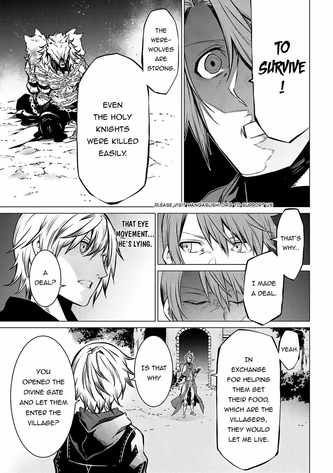 SSS RANK DUNGEON DE KNIFE ICHIHON TEWATASARE TSUIHOU SARETA HAKUMA DOUSHI: YGGDRASIL NO NOROI NIYORI JAKUTEN DEARU MARYOKU FUSOKU O KOKUFUKUSHI SEKAI SAIKYOU E TO ITARU Chapter 11.2 page 6