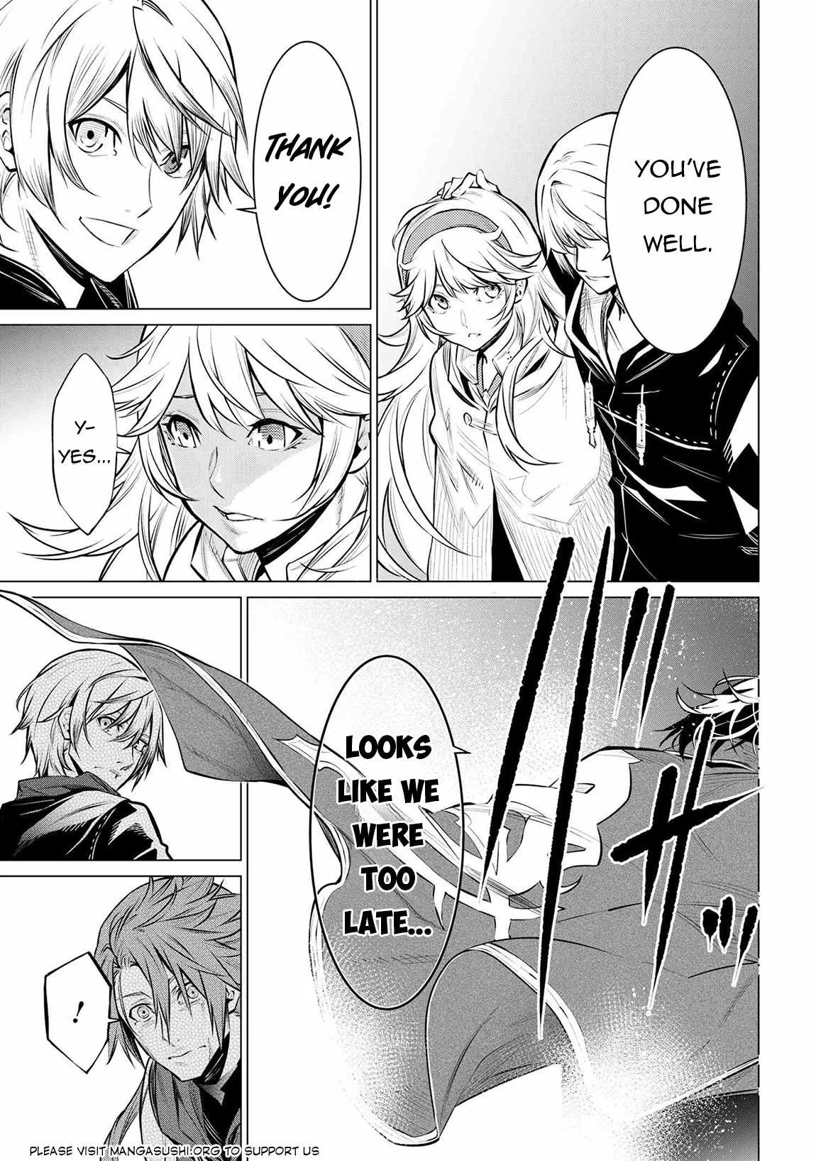SSS RANK DUNGEON DE KNIFE ICHIHON TEWATASARE TSUIHOU SARETA HAKUMA DOUSHI: YGGDRASIL NO NOROI NIYORI JAKUTEN DEARU MARYOKU FUSOKU O KOKUFUKUSHI SEKAI SAIKYOU E TO ITARU Chapter 13.1 page 20