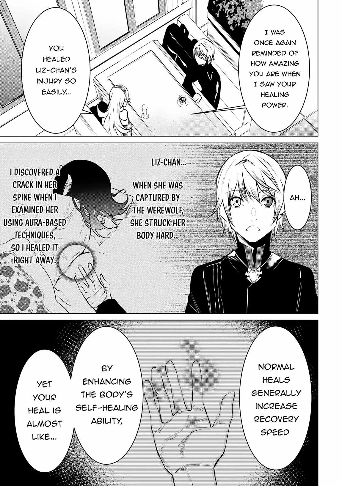 SSS RANK DUNGEON DE KNIFE ICHIHON TEWATASARE TSUIHOU SARETA HAKUMA DOUSHI: YGGDRASIL NO NOROI NIYORI JAKUTEN DEARU MARYOKU FUSOKU O KOKUFUKUSHI SEKAI SAIKYOU E TO ITARU Chapter 14.3 page 5
