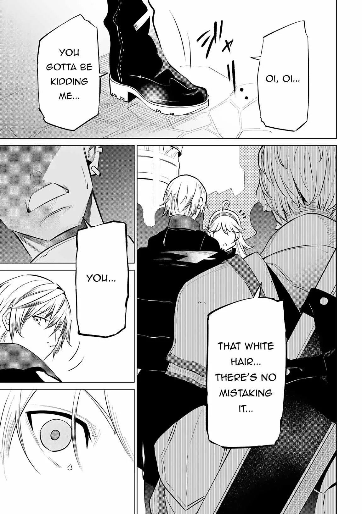 SSS RANK DUNGEON DE KNIFE ICHIHON TEWATASARE TSUIHOU SARETA HAKUMA DOUSHI: YGGDRASIL NO NOROI NIYORI JAKUTEN DEARU MARYOKU FUSOKU O KOKUFUKUSHI SEKAI SAIKYOU E TO ITARU Chapter 14.3 page 13