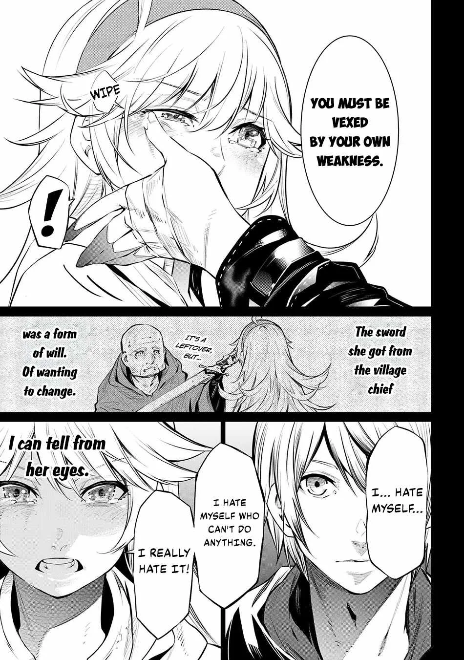 SSS RANK DUNGEON DE KNIFE ICHIHON TEWATASARE TSUIHOU SARETA HAKUMA DOUSHI: YGGDRASIL NO NOROI NIYORI JAKUTEN DEARU MARYOKU FUSOKU O KOKUFUKUSHI SEKAI SAIKYOU E TO ITARU Chapter 14.2 page 9