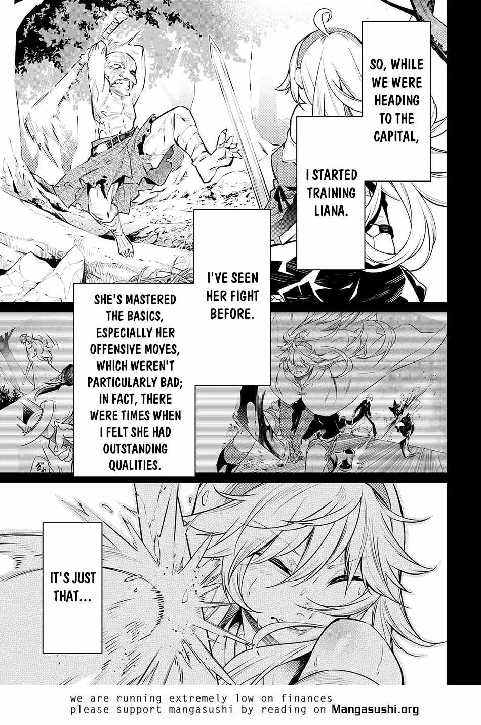 SSS RANK DUNGEON DE KNIFE ICHIHON TEWATASARE TSUIHOU SARETA HAKUMA DOUSHI: YGGDRASIL NO NOROI NIYORI JAKUTEN DEARU MARYOKU FUSOKU O KOKUFUKUSHI SEKAI SAIKYOU E TO ITARU Chapter 14.2 page 11