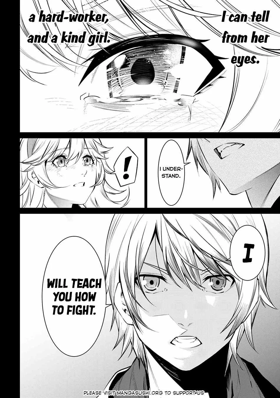 SSS RANK DUNGEON DE KNIFE ICHIHON TEWATASARE TSUIHOU SARETA HAKUMA DOUSHI: YGGDRASIL NO NOROI NIYORI JAKUTEN DEARU MARYOKU FUSOKU O KOKUFUKUSHI SEKAI SAIKYOU E TO ITARU Chapter 14.2 page 10