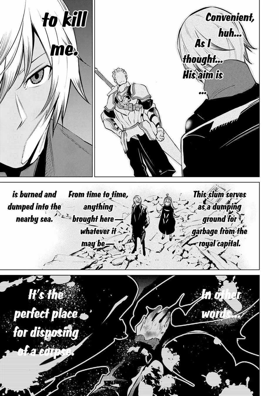 SSS RANK DUNGEON DE KNIFE ICHIHON TEWATASARE TSUIHOU SARETA HAKUMA DOUSHI: YGGDRASIL NO NOROI NIYORI JAKUTEN DEARU MARYOKU FUSOKU O KOKUFUKUSHI SEKAI SAIKYOU E TO ITARU Chapter 15 page 14