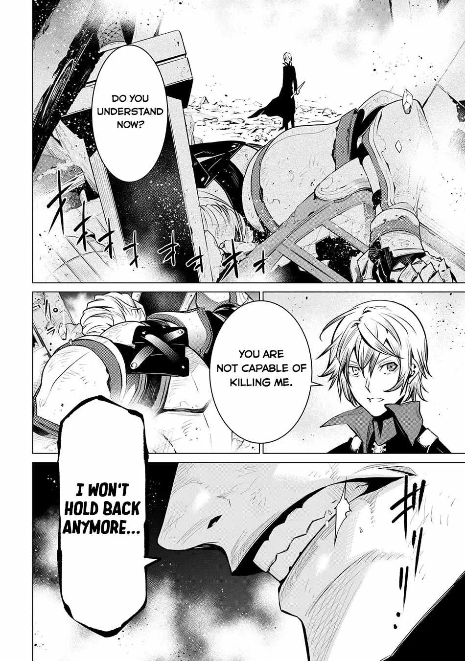 SSS RANK DUNGEON DE KNIFE ICHIHON TEWATASARE TSUIHOU SARETA HAKUMA DOUSHI: YGGDRASIL NO NOROI NIYORI JAKUTEN DEARU MARYOKU FUSOKU O KOKUFUKUSHI SEKAI SAIKYOU E TO ITARU Chapter 15 page 24