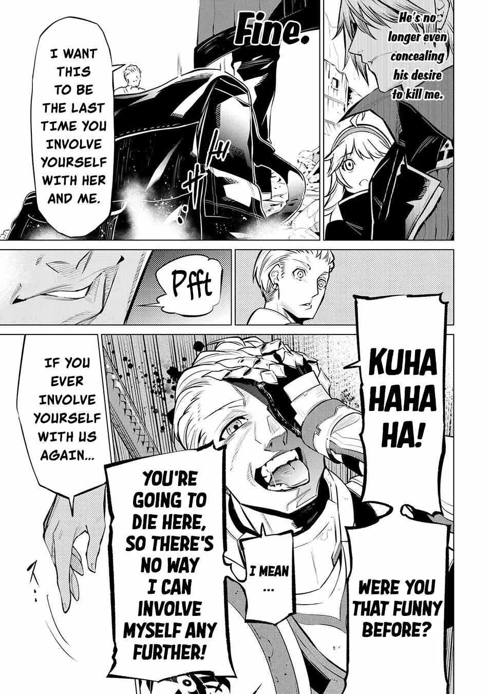 SSS RANK DUNGEON DE KNIFE ICHIHON TEWATASARE TSUIHOU SARETA HAKUMA DOUSHI: YGGDRASIL NO NOROI NIYORI JAKUTEN DEARU MARYOKU FUSOKU O KOKUFUKUSHI SEKAI SAIKYOU E TO ITARU Chapter 15 page 20