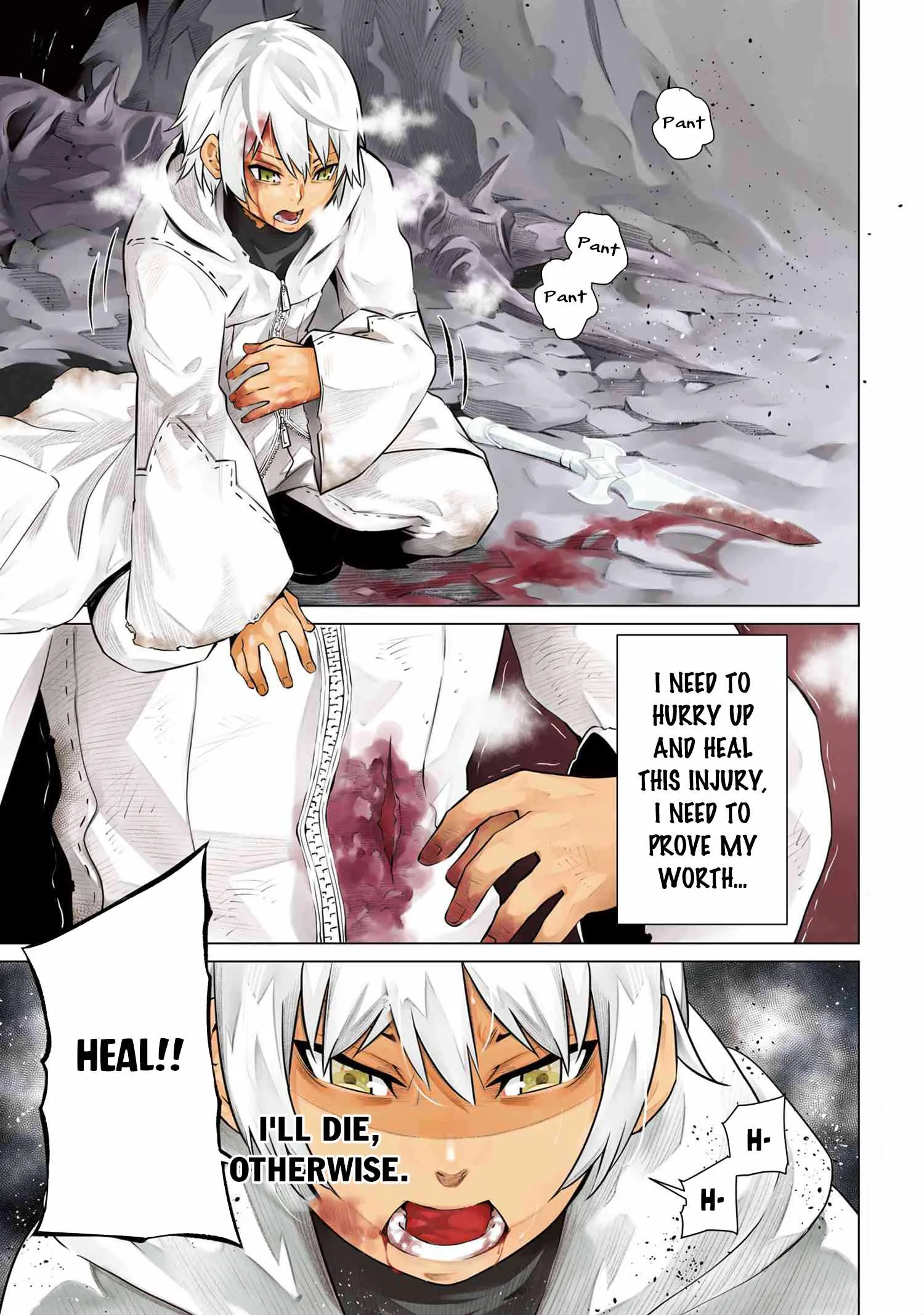 SSS RANK DUNGEON DE KNIFE ICHIHON TEWATASARE TSUIHOU SARETA HAKUMA DOUSHI: YGGDRASIL NO NOROI NIYORI JAKUTEN DEARU MARYOKU FUSOKU O KOKUFUKUSHI SEKAI SAIKYOU E TO ITARU Chapter 1 page 2