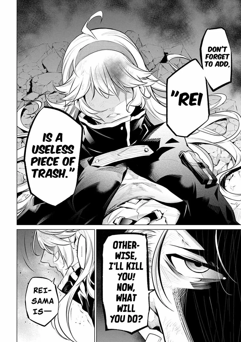 SSS RANK DUNGEON DE KNIFE ICHIHON TEWATASARE TSUIHOU SARETA HAKUMA DOUSHI: YGGDRASIL NO NOROI NIYORI JAKUTEN DEARU MARYOKU FUSOKU O KOKUFUKUSHI SEKAI SAIKYOU E TO ITARU Chapter 16.2 page 4