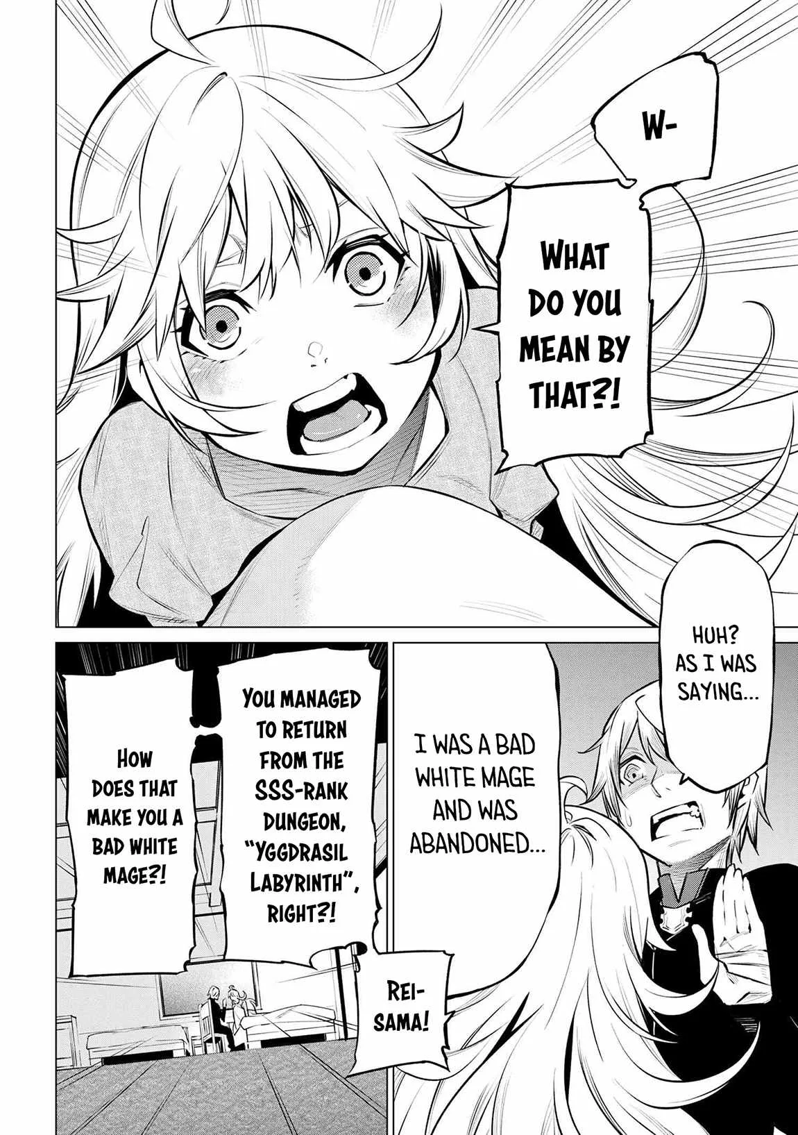SSS RANK DUNGEON DE KNIFE ICHIHON TEWATASARE TSUIHOU SARETA HAKUMA DOUSHI: YGGDRASIL NO NOROI NIYORI JAKUTEN DEARU MARYOKU FUSOKU O KOKUFUKUSHI SEKAI SAIKYOU E TO ITARU Chapter 17.1 page 13