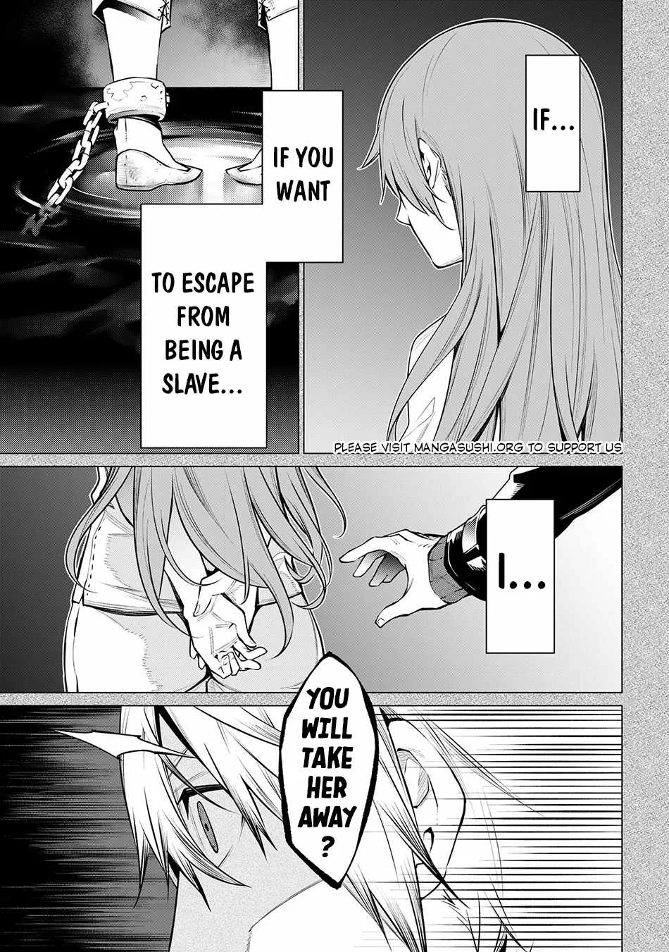 SSS RANK DUNGEON DE KNIFE ICHIHON TEWATASARE TSUIHOU SARETA HAKUMA DOUSHI: YGGDRASIL NO NOROI NIYORI JAKUTEN DEARU MARYOKU FUSOKU O KOKUFUKUSHI SEKAI SAIKYOU E TO ITARU Chapter 18.1 page 4