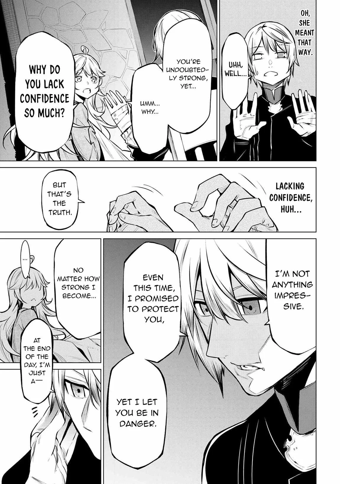 SSS RANK DUNGEON DE KNIFE ICHIHON TEWATASARE TSUIHOU SARETA HAKUMA DOUSHI: YGGDRASIL NO NOROI NIYORI JAKUTEN DEARU MARYOKU FUSOKU O KOKUFUKUSHI SEKAI SAIKYOU E TO ITARU Chapter 17.1 page 14