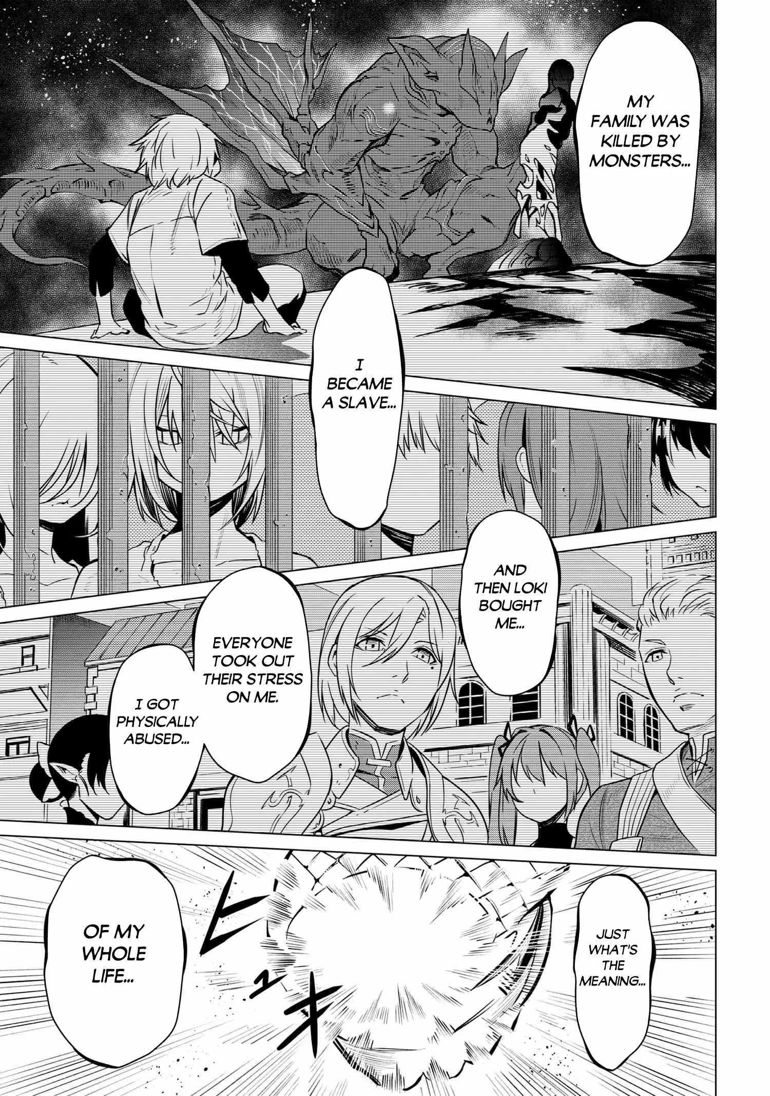 SSS RANK DUNGEON DE KNIFE ICHIHON TEWATASARE TSUIHOU SARETA HAKUMA DOUSHI: YGGDRASIL NO NOROI NIYORI JAKUTEN DEARU MARYOKU FUSOKU O KOKUFUKUSHI SEKAI SAIKYOU E TO ITARU Chapter 1 page 48