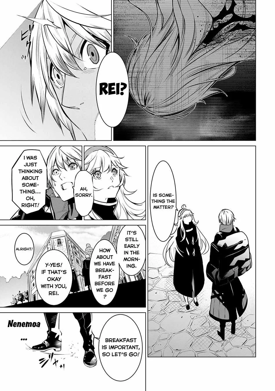 SSS RANK DUNGEON DE KNIFE ICHIHON TEWATASARE TSUIHOU SARETA HAKUMA DOUSHI: YGGDRASIL NO NOROI NIYORI JAKUTEN DEARU MARYOKU FUSOKU O KOKUFUKUSHI SEKAI SAIKYOU E TO ITARU Chapter 18.1 page 14
