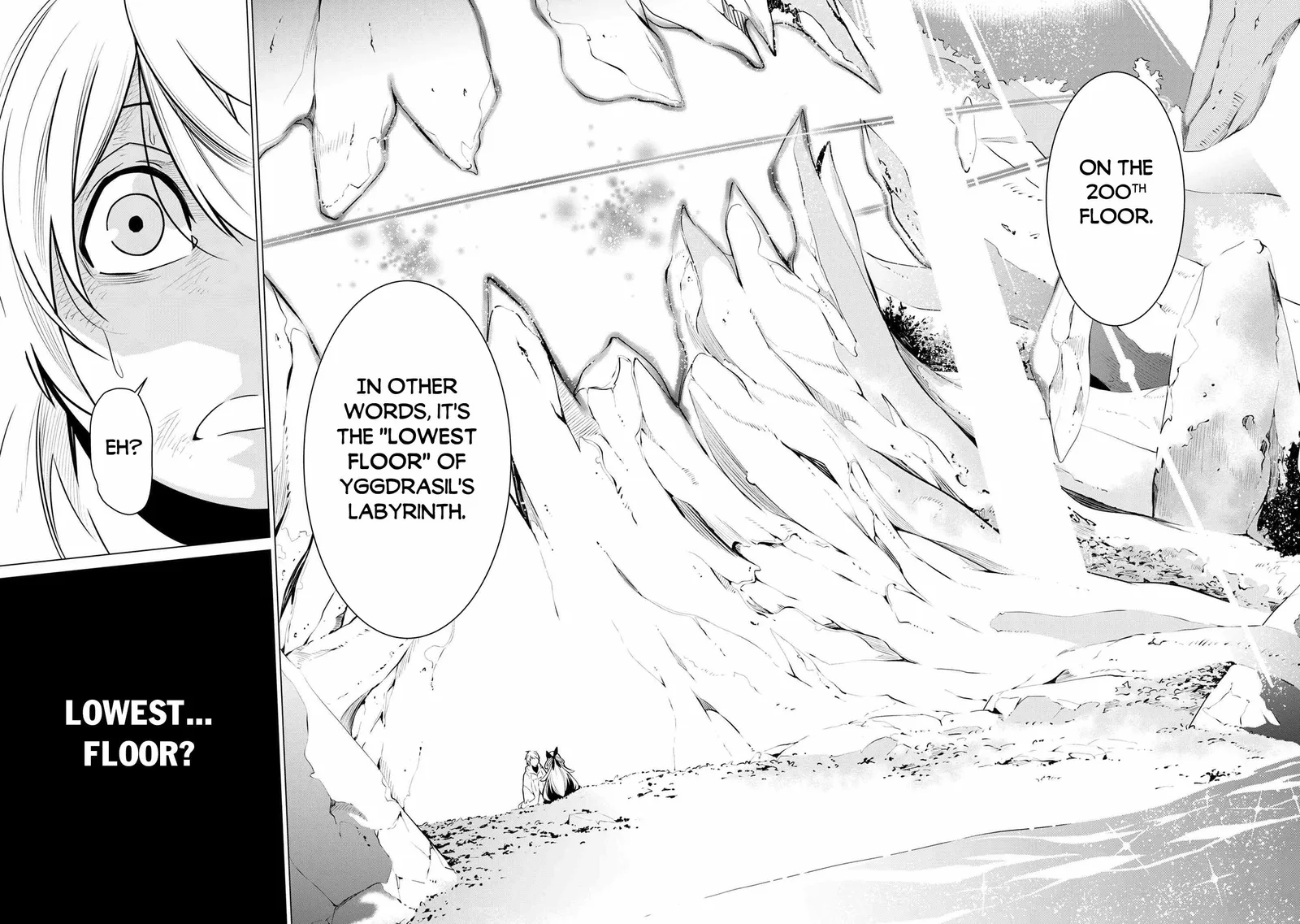 SSS RANK DUNGEON DE KNIFE ICHIHON TEWATASARE TSUIHOU SARETA HAKUMA DOUSHI: YGGDRASIL NO NOROI NIYORI JAKUTEN DEARU MARYOKU FUSOKU O KOKUFUKUSHI SEKAI SAIKYOU E TO ITARU Chapter 1 page 53