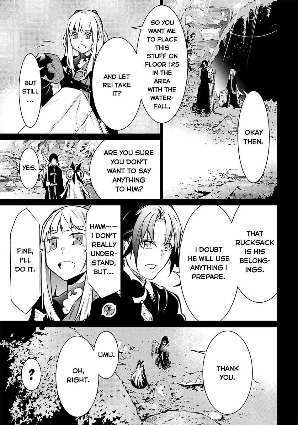 SSS RANK DUNGEON DE KNIFE ICHIHON TEWATASARE TSUIHOU SARETA HAKUMA DOUSHI: YGGDRASIL NO NOROI NIYORI JAKUTEN DEARU MARYOKU FUSOKU O KOKUFUKUSHI SEKAI SAIKYOU E TO ITARU Chapter 7.1 page 14