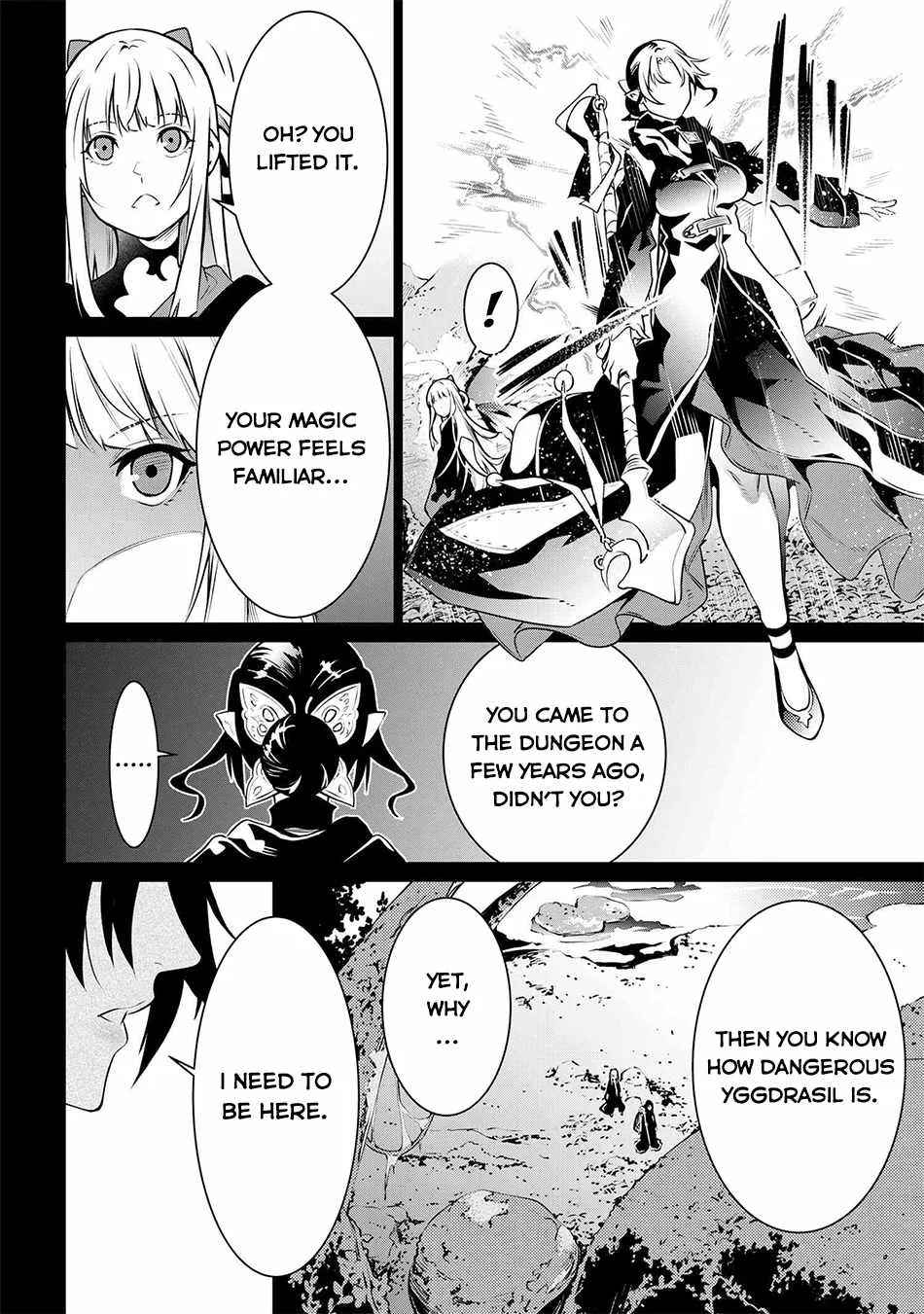SSS RANK DUNGEON DE KNIFE ICHIHON TEWATASARE TSUIHOU SARETA HAKUMA DOUSHI: YGGDRASIL NO NOROI NIYORI JAKUTEN DEARU MARYOKU FUSOKU O KOKUFUKUSHI SEKAI SAIKYOU E TO ITARU Chapter 7.1 page 9