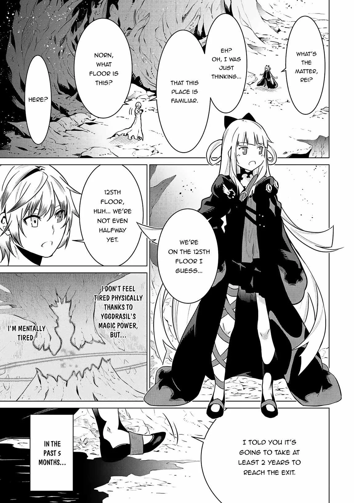 SSS RANK DUNGEON DE KNIFE ICHIHON TEWATASARE TSUIHOU SARETA HAKUMA DOUSHI: YGGDRASIL NO NOROI NIYORI JAKUTEN DEARU MARYOKU FUSOKU O KOKUFUKUSHI SEKAI SAIKYOU E TO ITARU Chapter 3.1 page 9