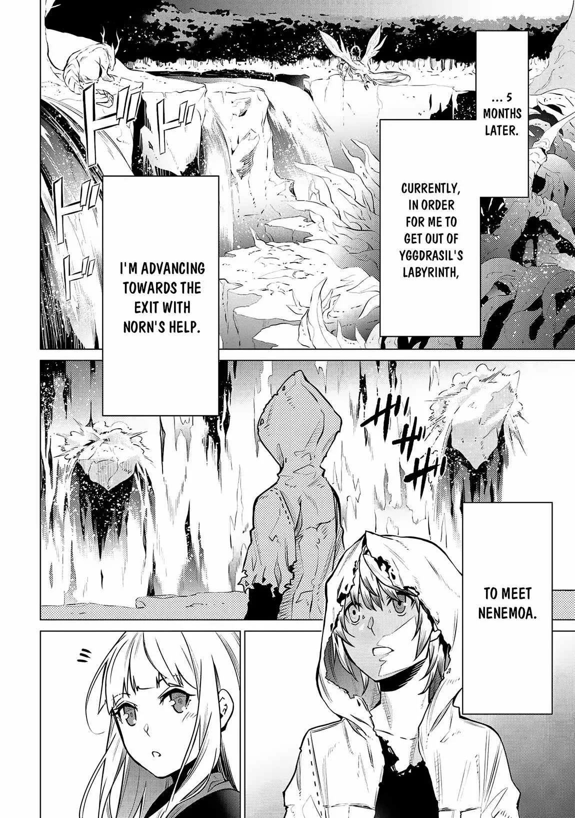 SSS RANK DUNGEON DE KNIFE ICHIHON TEWATASARE TSUIHOU SARETA HAKUMA DOUSHI: YGGDRASIL NO NOROI NIYORI JAKUTEN DEARU MARYOKU FUSOKU O KOKUFUKUSHI SEKAI SAIKYOU E TO ITARU Chapter 3.1 page 8