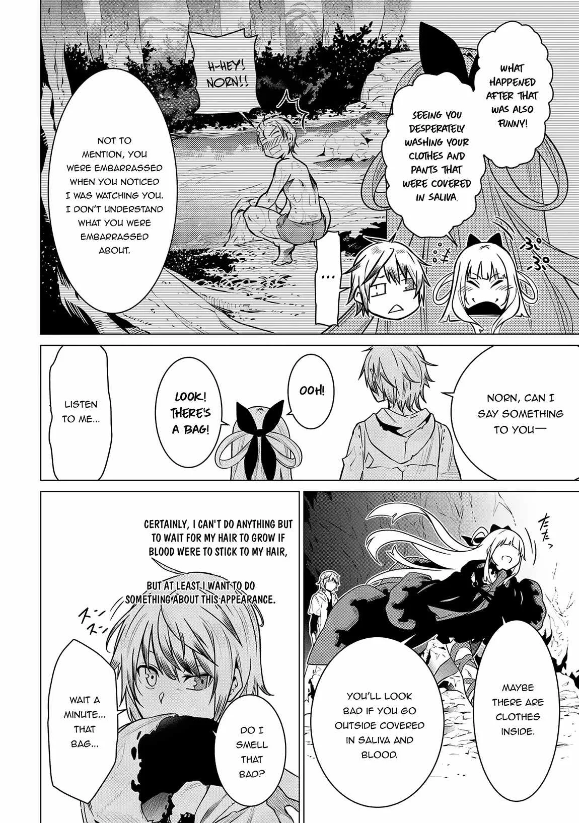 SSS RANK DUNGEON DE KNIFE ICHIHON TEWATASARE TSUIHOU SARETA HAKUMA DOUSHI: YGGDRASIL NO NOROI NIYORI JAKUTEN DEARU MARYOKU FUSOKU O KOKUFUKUSHI SEKAI SAIKYOU E TO ITARU Chapter 3.1 page 12