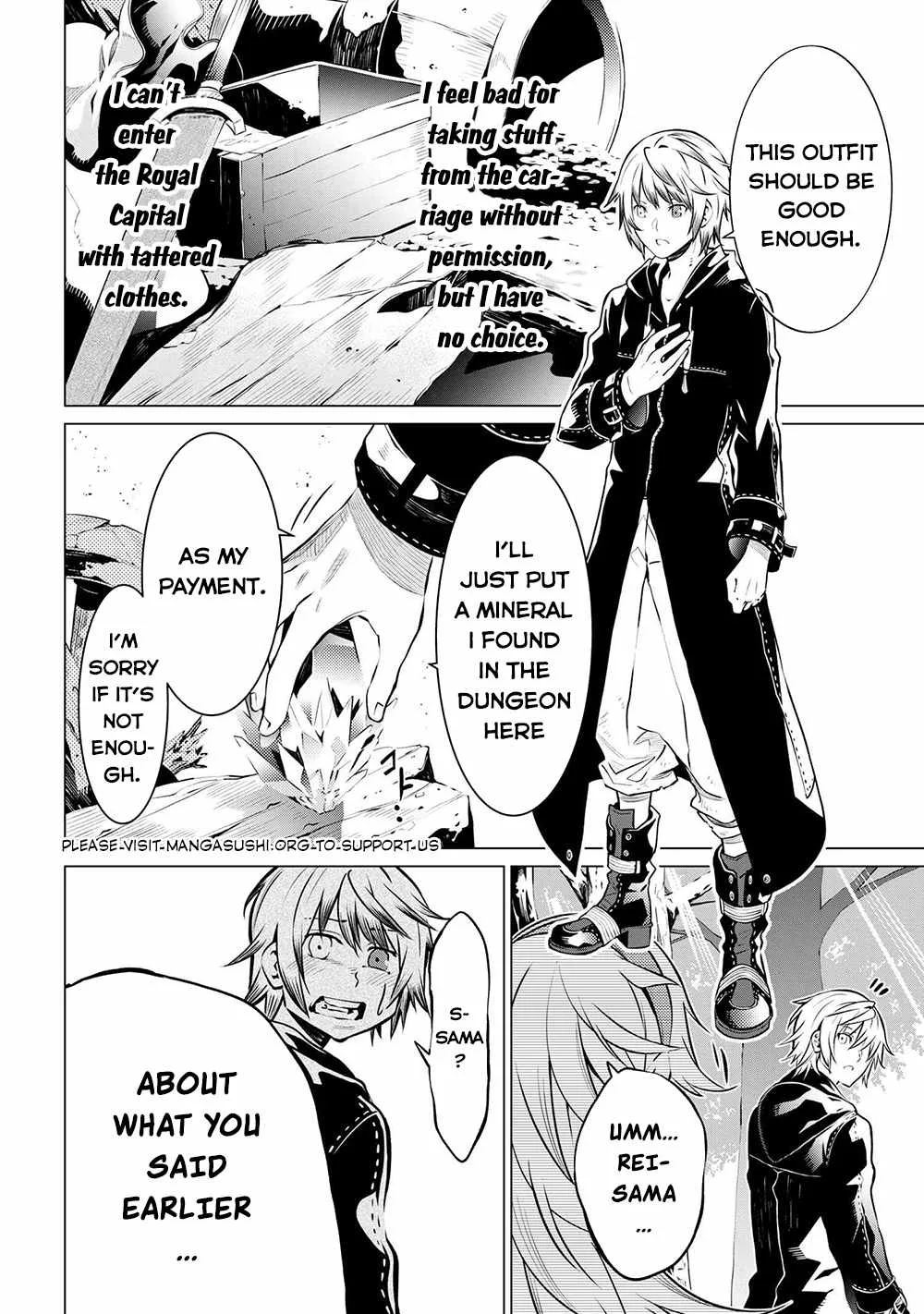 SSS RANK DUNGEON DE KNIFE ICHIHON TEWATASARE TSUIHOU SARETA HAKUMA DOUSHI: YGGDRASIL NO NOROI NIYORI JAKUTEN DEARU MARYOKU FUSOKU O KOKUFUKUSHI SEKAI SAIKYOU E TO ITARU Chapter 5.1 page 5