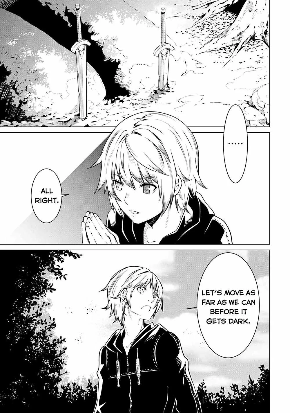 SSS RANK DUNGEON DE KNIFE ICHIHON TEWATASARE TSUIHOU SARETA HAKUMA DOUSHI: YGGDRASIL NO NOROI NIYORI JAKUTEN DEARU MARYOKU FUSOKU O KOKUFUKUSHI SEKAI SAIKYOU E TO ITARU Chapter 5.1 page 4