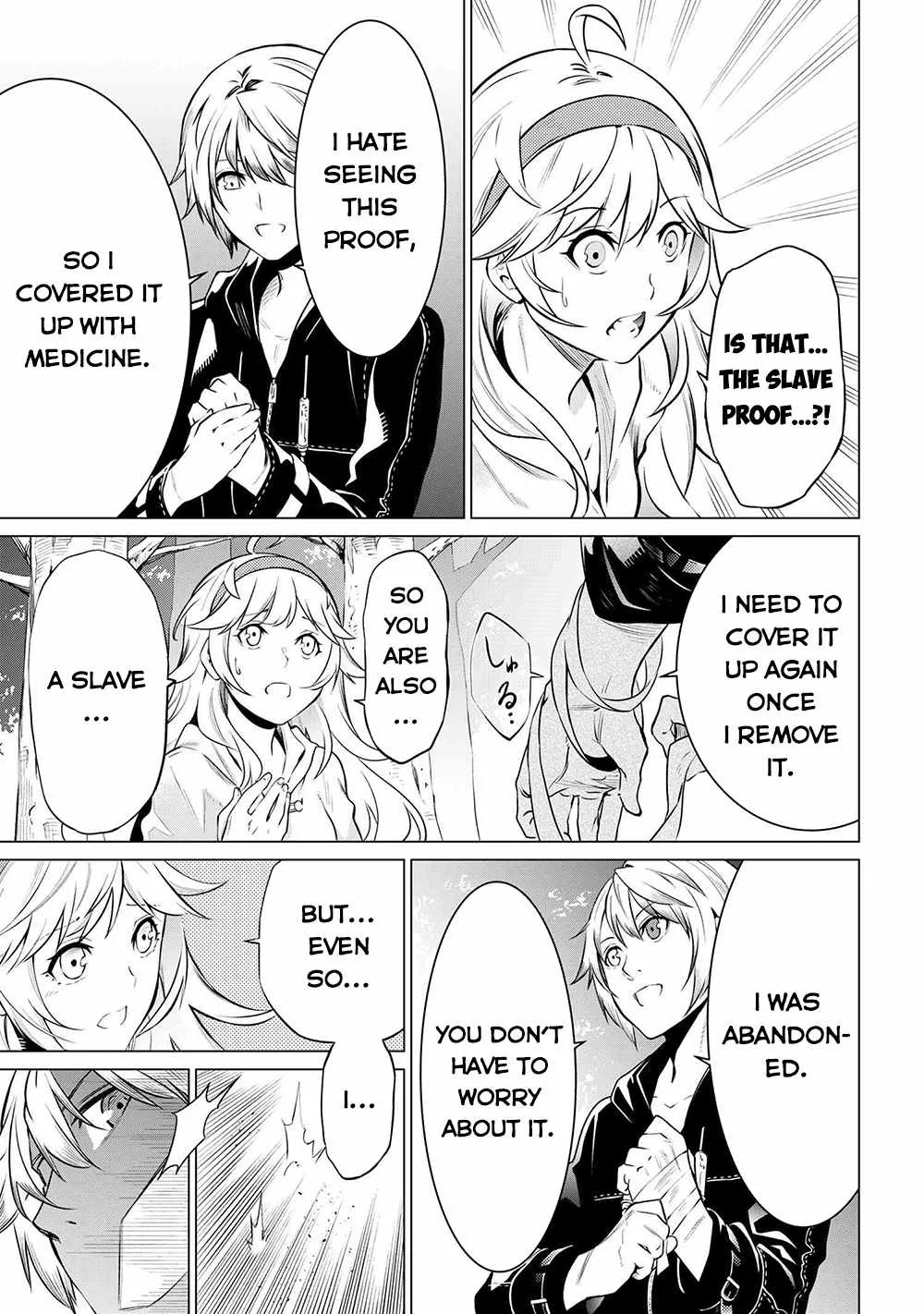 SSS RANK DUNGEON DE KNIFE ICHIHON TEWATASARE TSUIHOU SARETA HAKUMA DOUSHI: YGGDRASIL NO NOROI NIYORI JAKUTEN DEARU MARYOKU FUSOKU O KOKUFUKUSHI SEKAI SAIKYOU E TO ITARU Chapter 5.1 page 14