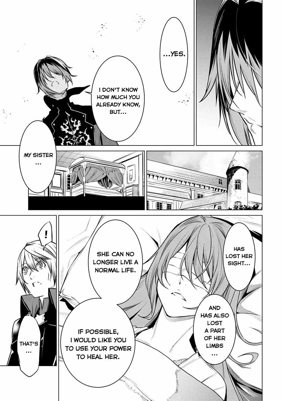 SSS RANK DUNGEON DE KNIFE ICHIHON TEWATASARE TSUIHOU SARETA HAKUMA DOUSHI: YGGDRASIL NO NOROI NIYORI JAKUTEN DEARU MARYOKU FUSOKU O KOKUFUKUSHI SEKAI SAIKYOU E TO ITARU Chapter 19.1 page 8