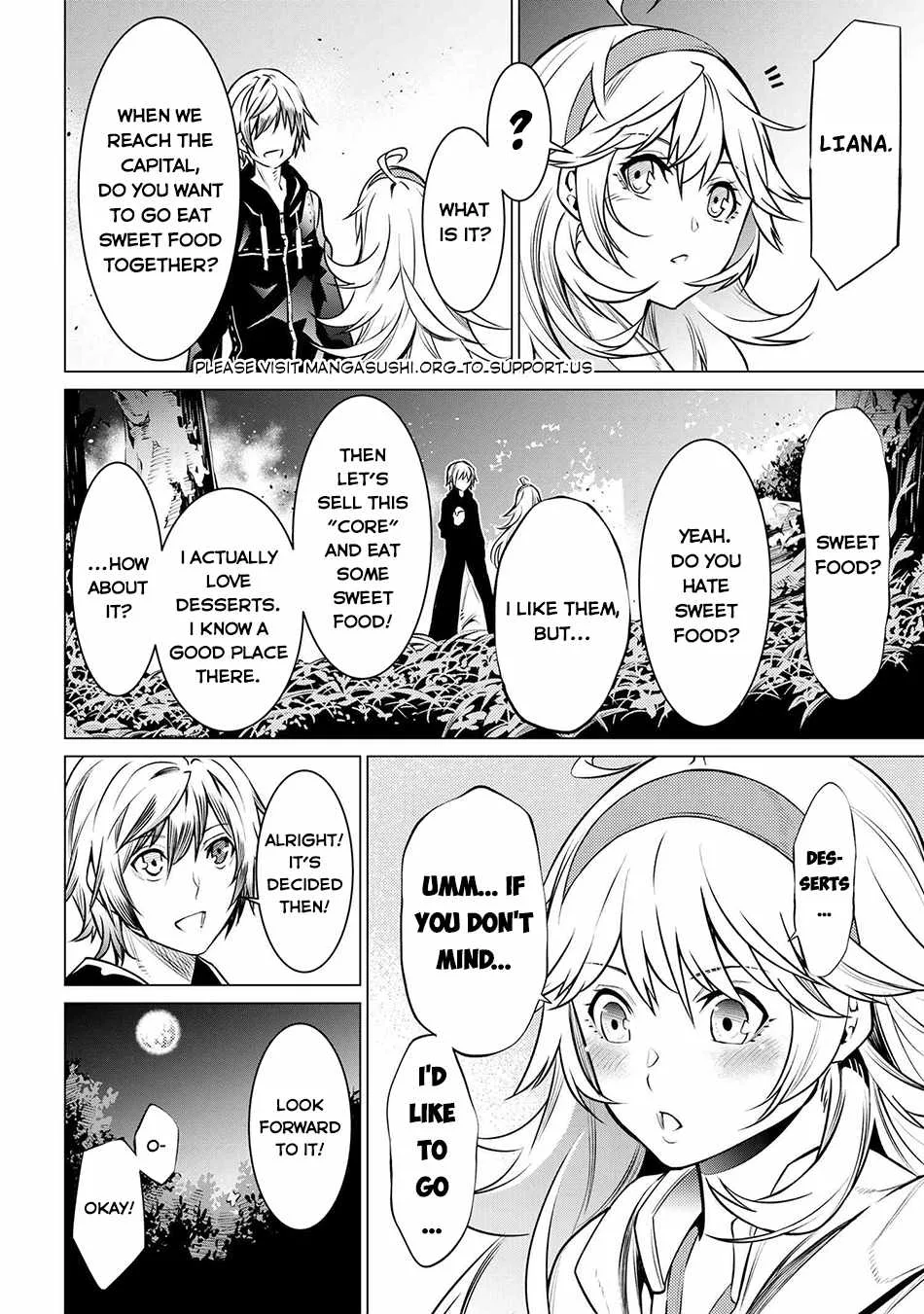 SSS RANK DUNGEON DE KNIFE ICHIHON TEWATASARE TSUIHOU SARETA HAKUMA DOUSHI: YGGDRASIL NO NOROI NIYORI JAKUTEN DEARU MARYOKU FUSOKU O KOKUFUKUSHI SEKAI SAIKYOU E TO ITARU Chapter 8.2 page 6