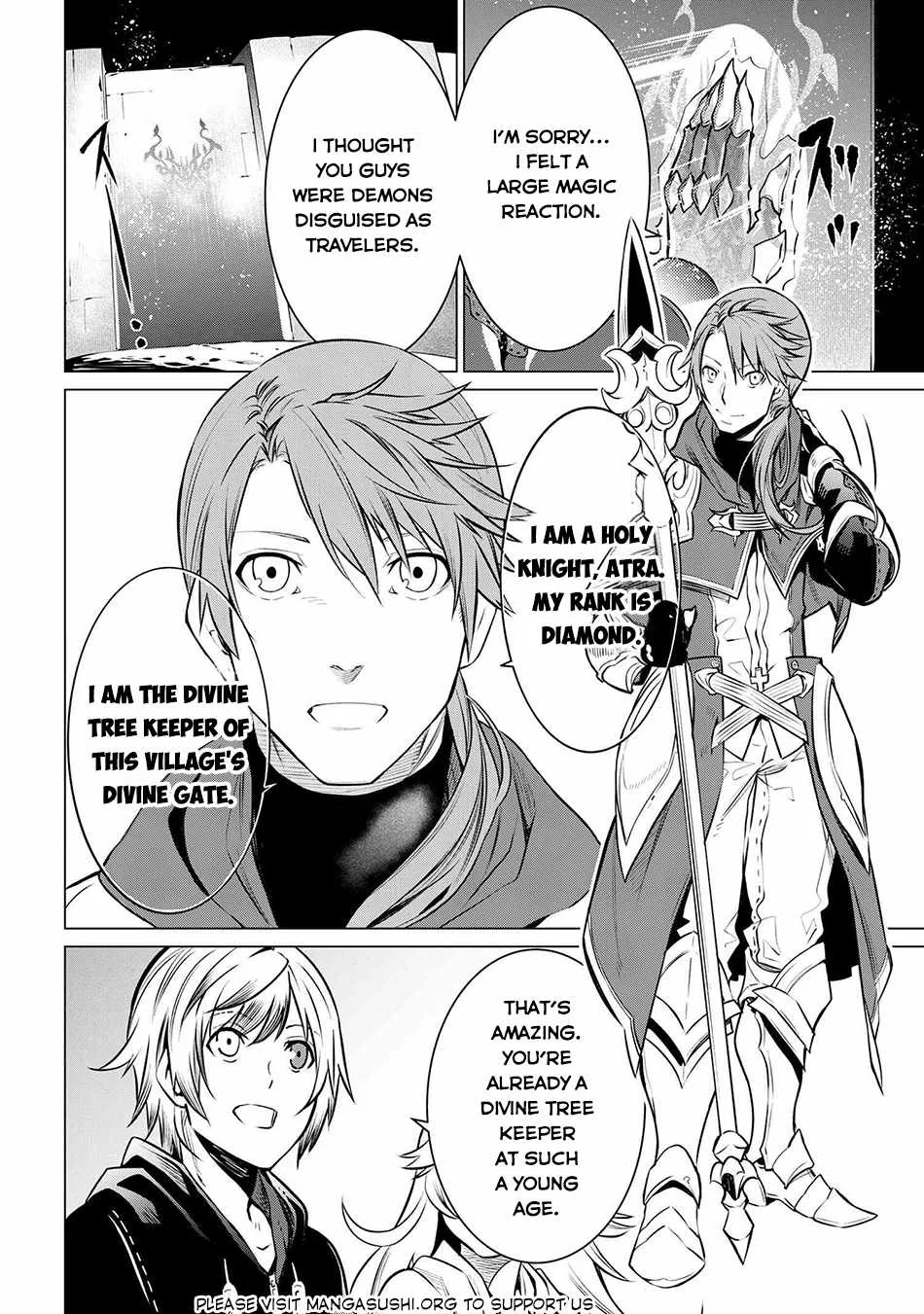 SSS RANK DUNGEON DE KNIFE ICHIHON TEWATASARE TSUIHOU SARETA HAKUMA DOUSHI: YGGDRASIL NO NOROI NIYORI JAKUTEN DEARU MARYOKU FUSOKU O KOKUFUKUSHI SEKAI SAIKYOU E TO ITARU Chapter 8.2 page 16