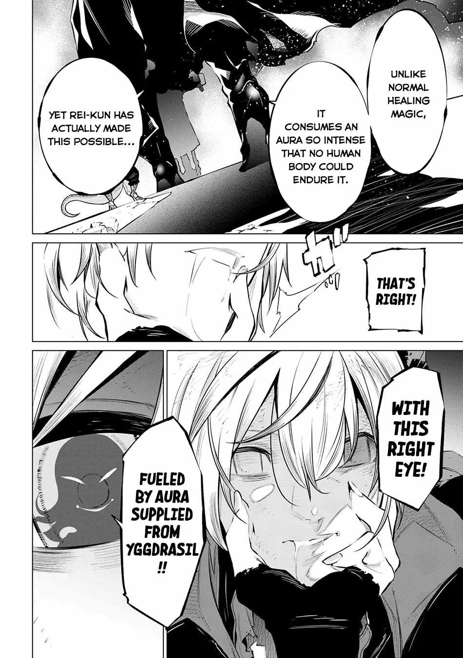 SSS RANK DUNGEON DE KNIFE ICHIHON TEWATASARE TSUIHOU SARETA HAKUMA DOUSHI: YGGDRASIL NO NOROI NIYORI JAKUTEN DEARU MARYOKU FUSOKU O KOKUFUKUSHI SEKAI SAIKYOU E TO ITARU Chapter 21.1 page 9