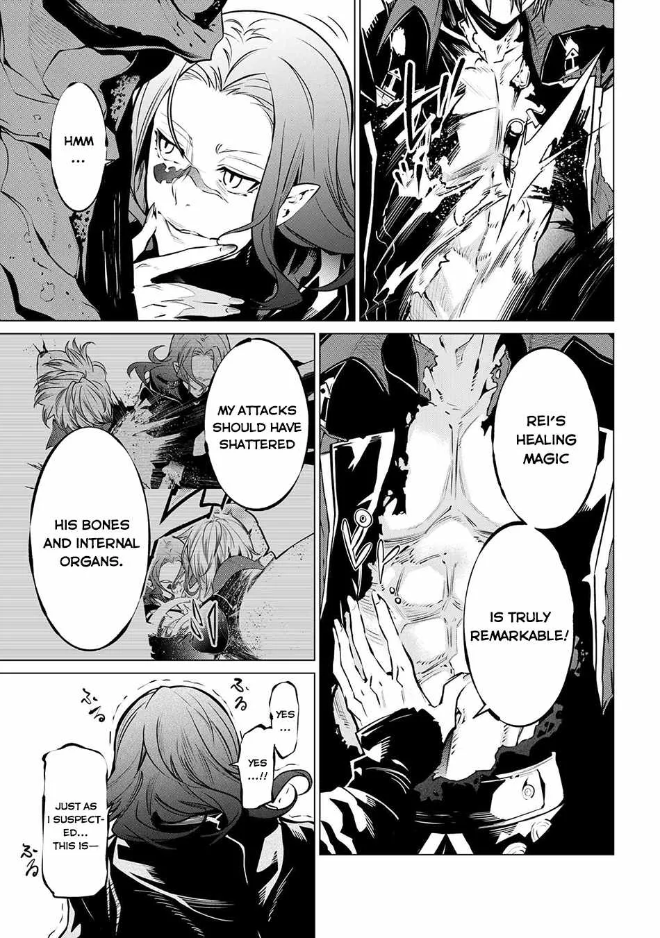 SSS RANK DUNGEON DE KNIFE ICHIHON TEWATASARE TSUIHOU SARETA HAKUMA DOUSHI: YGGDRASIL NO NOROI NIYORI JAKUTEN DEARU MARYOKU FUSOKU O KOKUFUKUSHI SEKAI SAIKYOU E TO ITARU Chapter 21.1 page 6