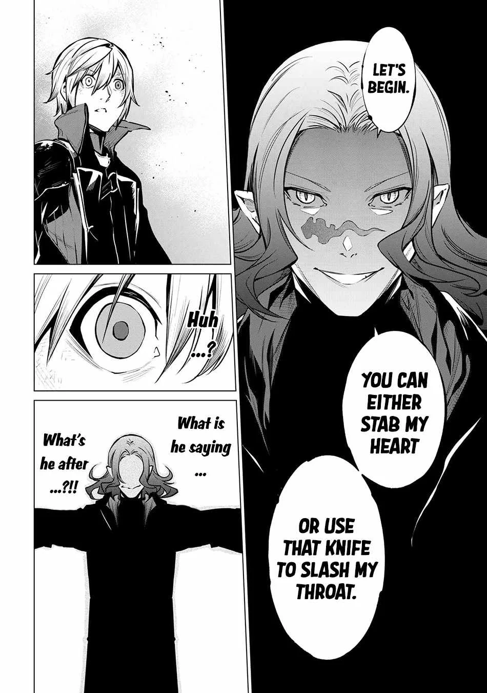 SSS RANK DUNGEON DE KNIFE ICHIHON TEWATASARE TSUIHOU SARETA HAKUMA DOUSHI: YGGDRASIL NO NOROI NIYORI JAKUTEN DEARU MARYOKU FUSOKU O KOKUFUKUSHI SEKAI SAIKYOU E TO ITARU Chapter 20.2 page 12